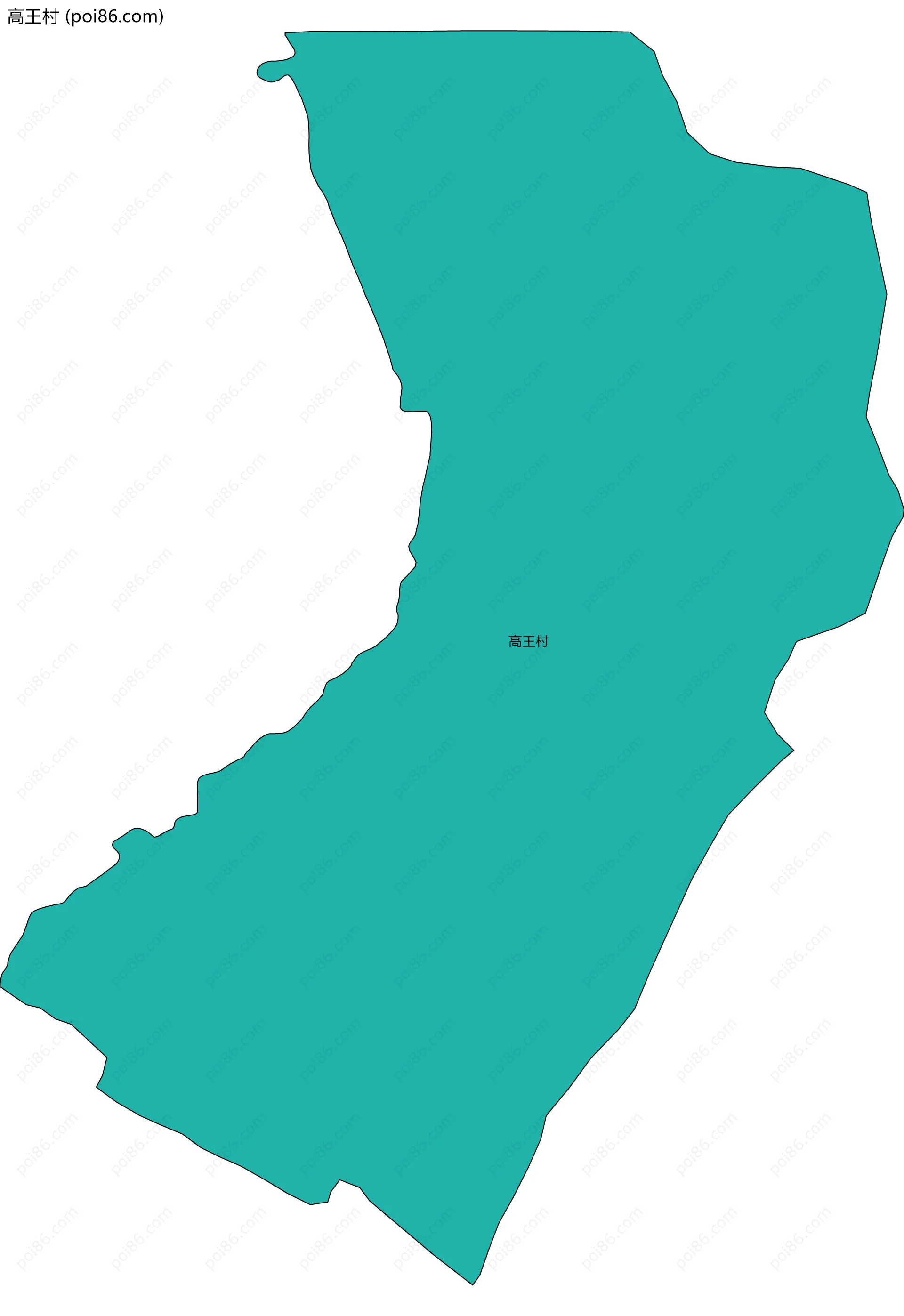 高王村边界地图