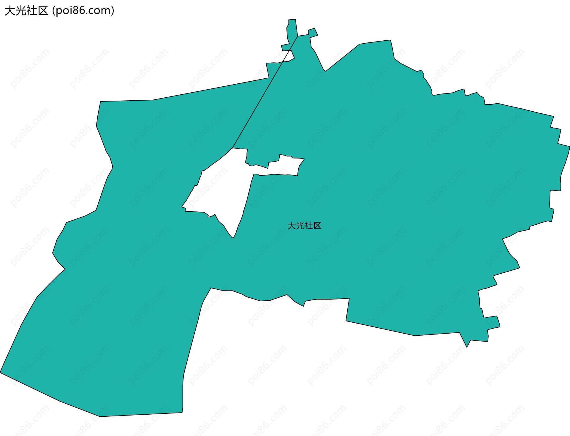 大光社区边界地图