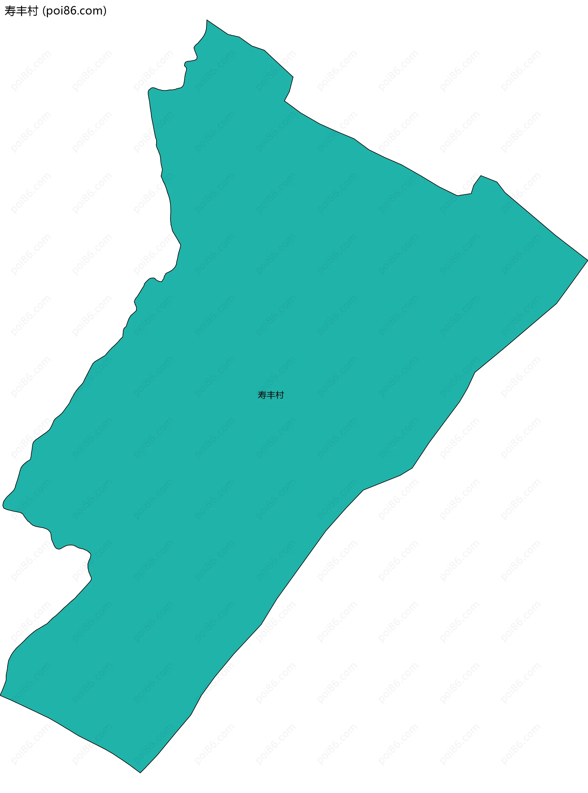 寿丰村边界地图