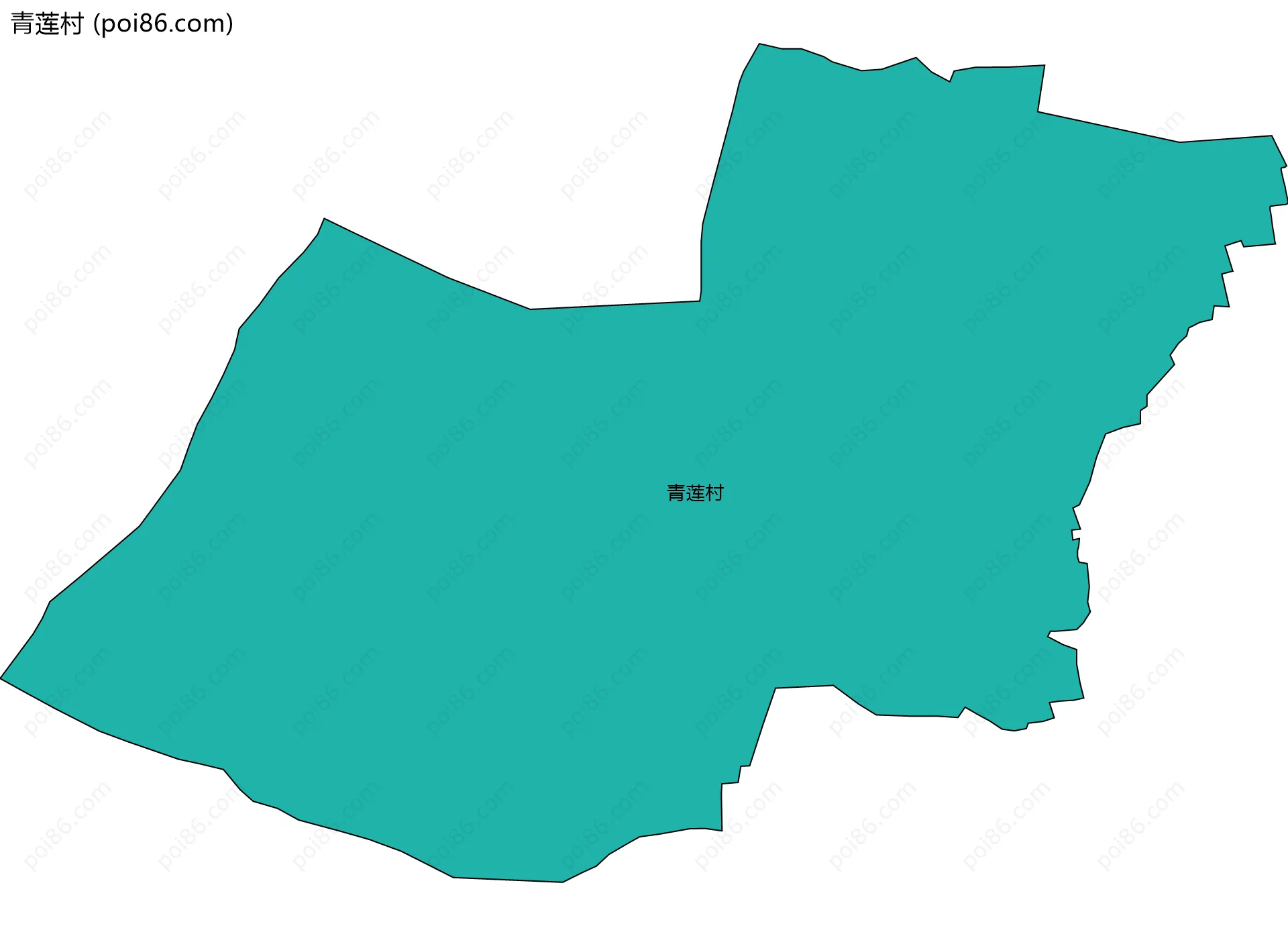 青莲村边界地图
