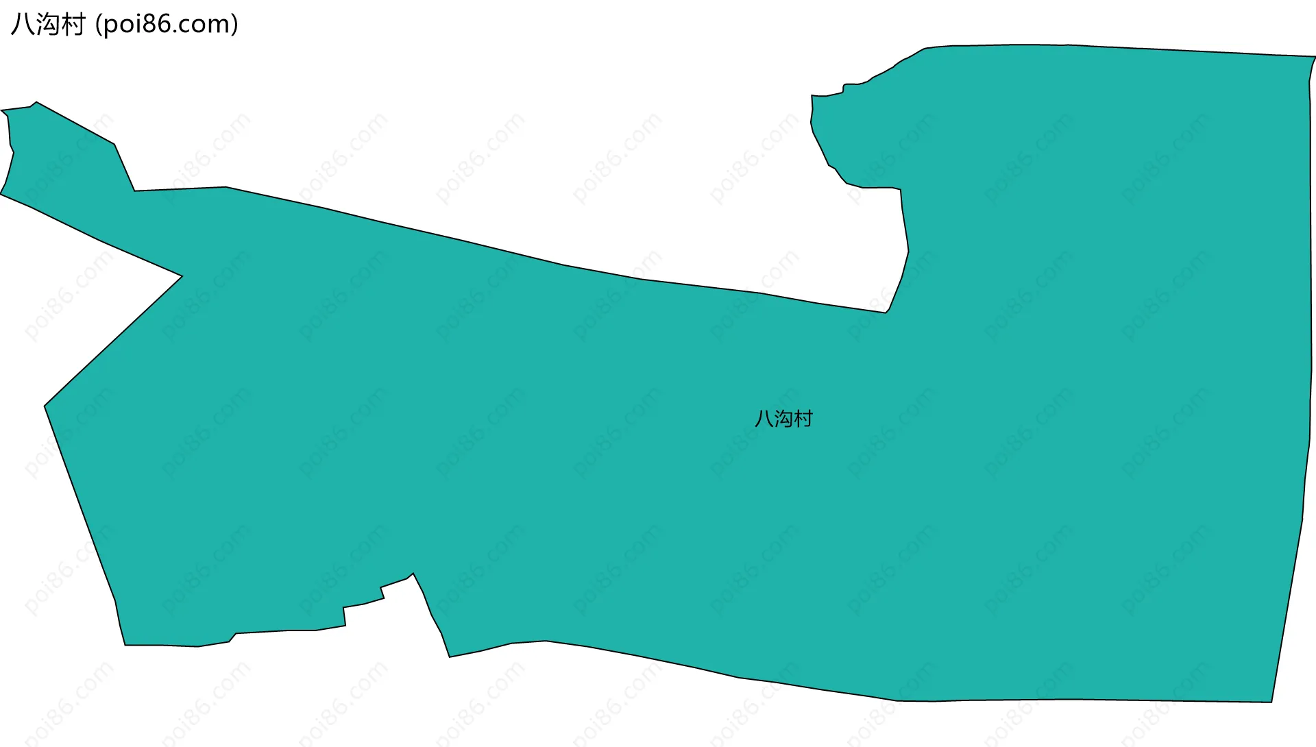 八沟村边界地图