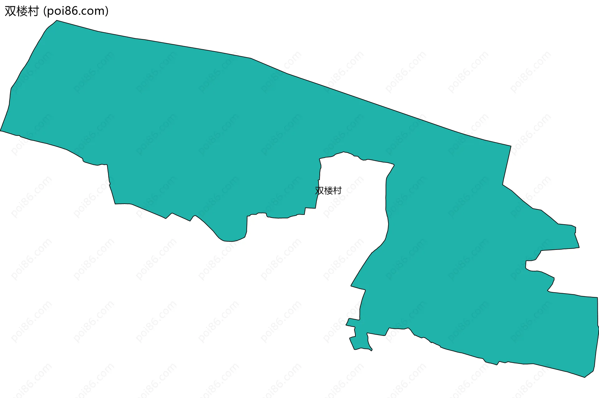 双楼村边界地图
