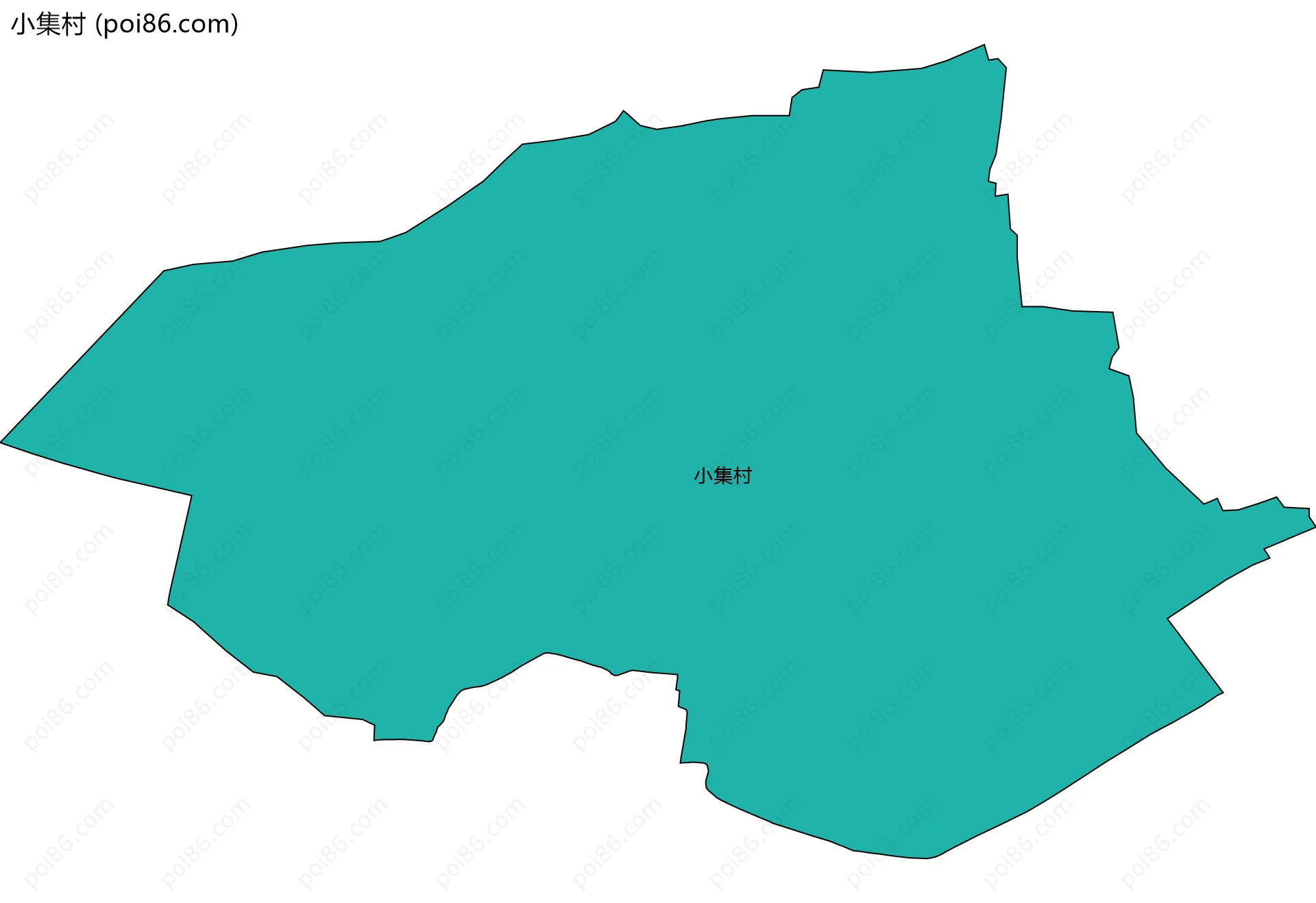 小集村边界地图