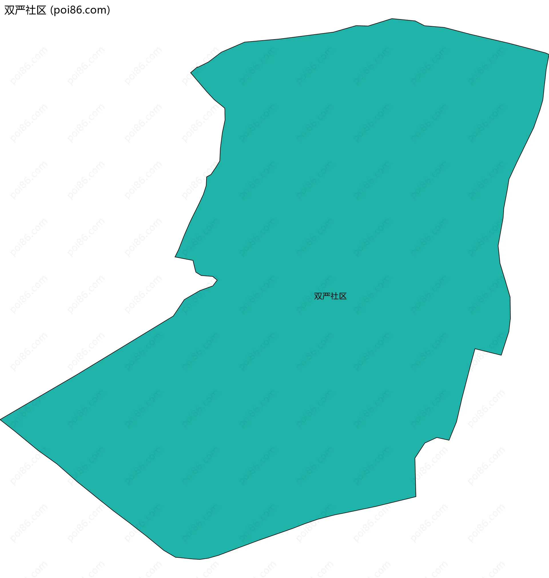 双严社区边界地图