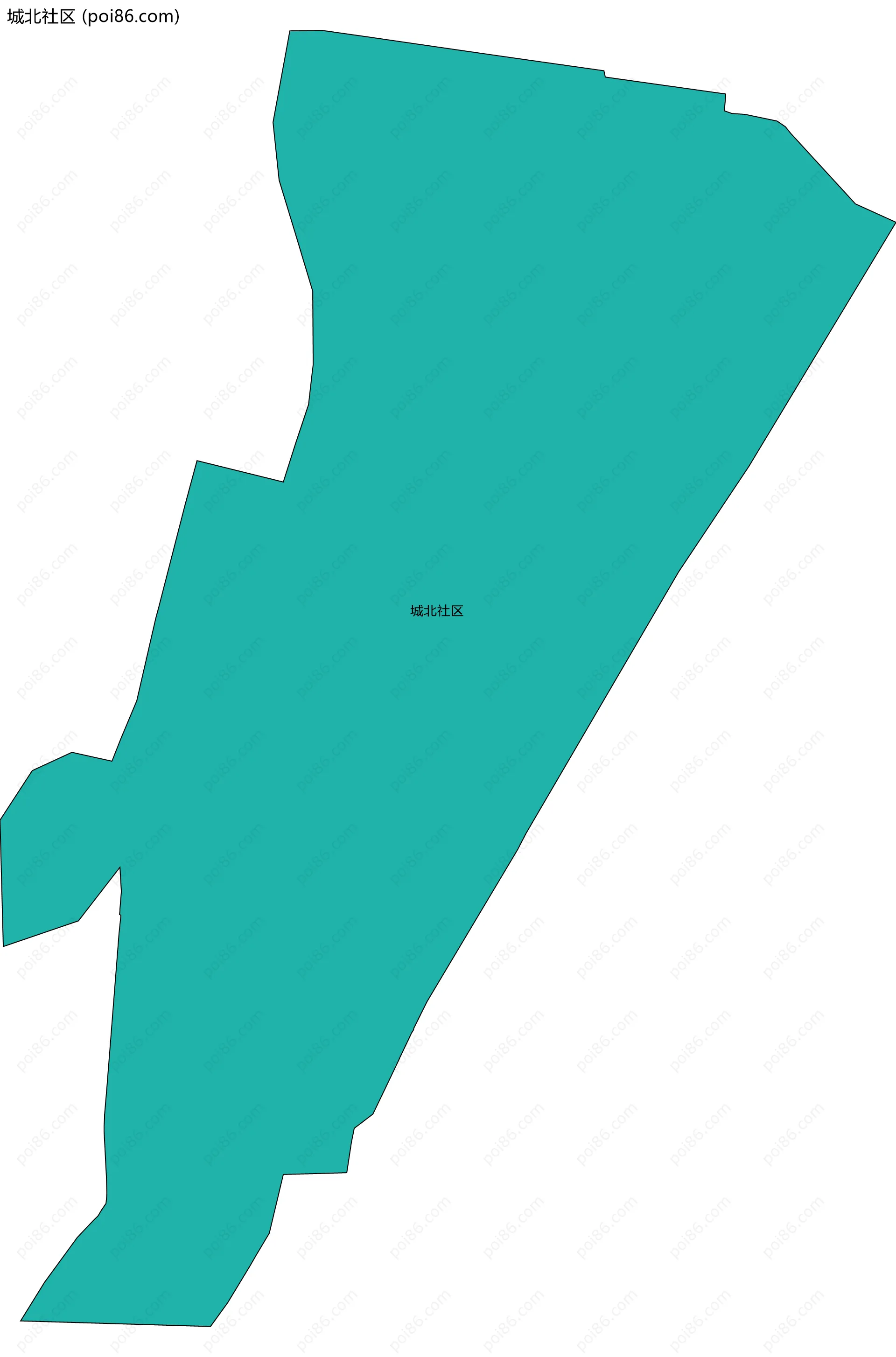 城北社区边界地图