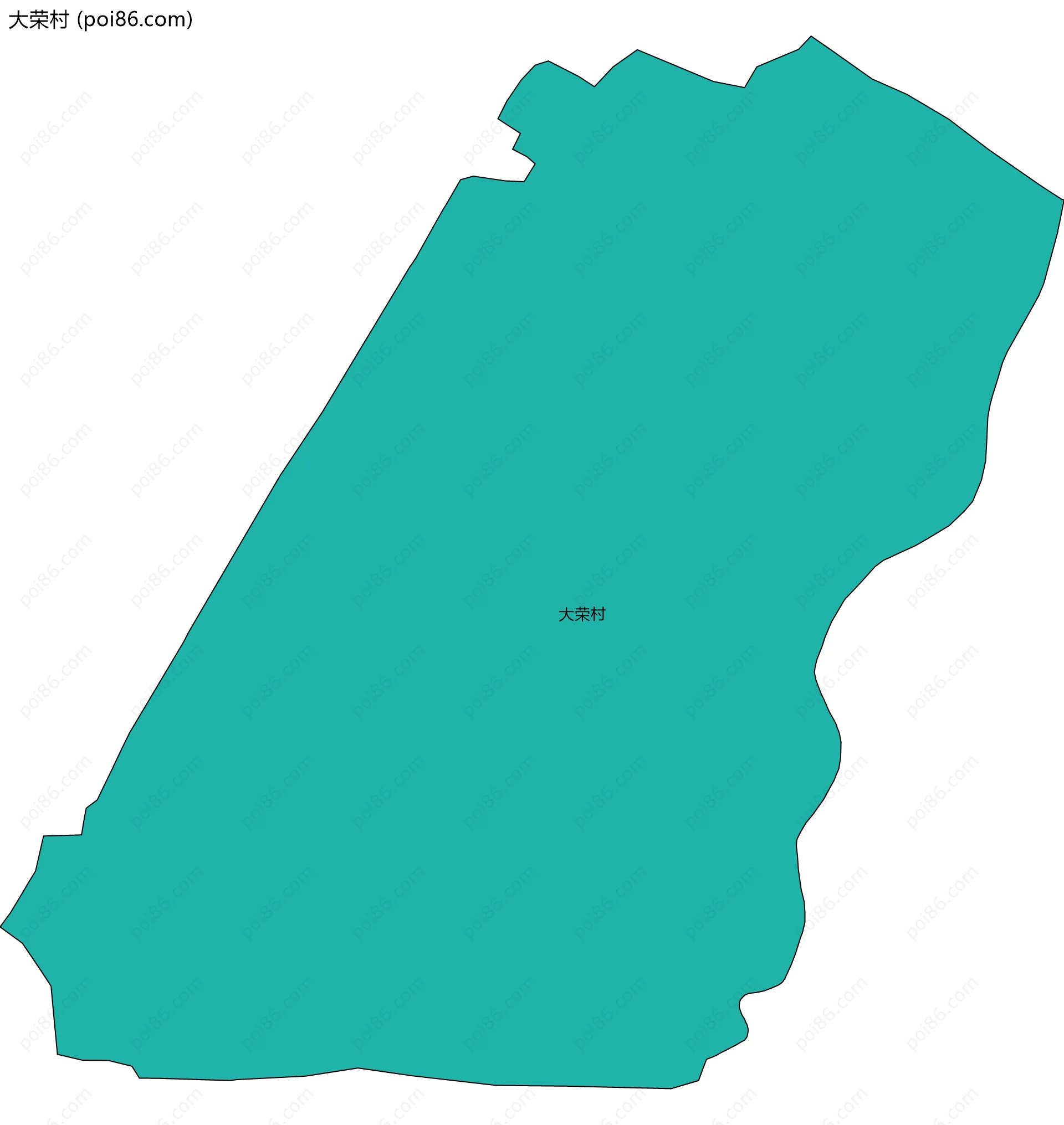 大荣村边界地图