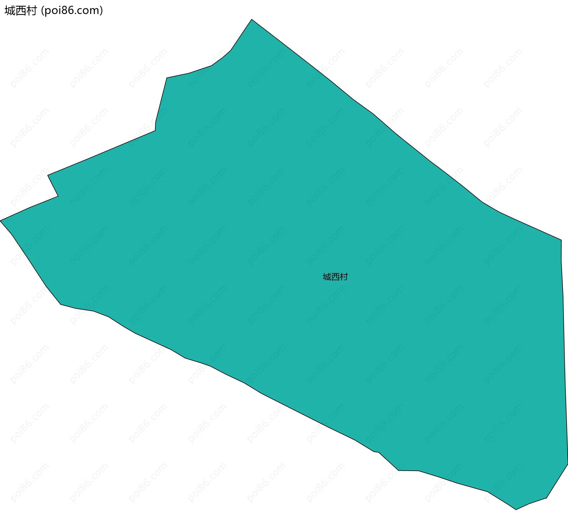 城西村边界地图