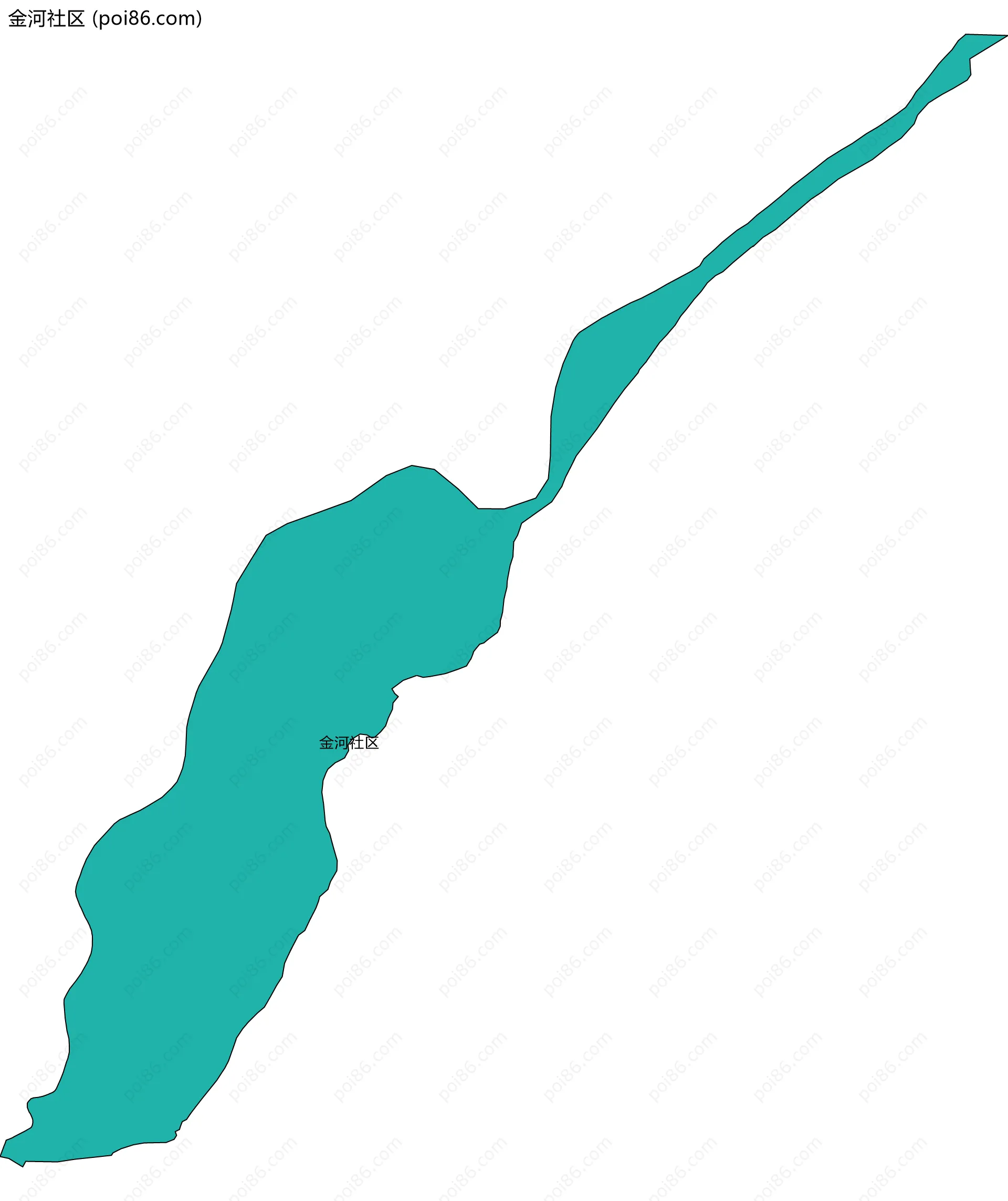 金河社区边界地图