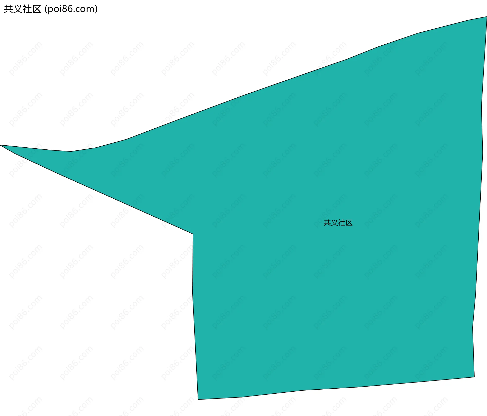 共义社区边界地图