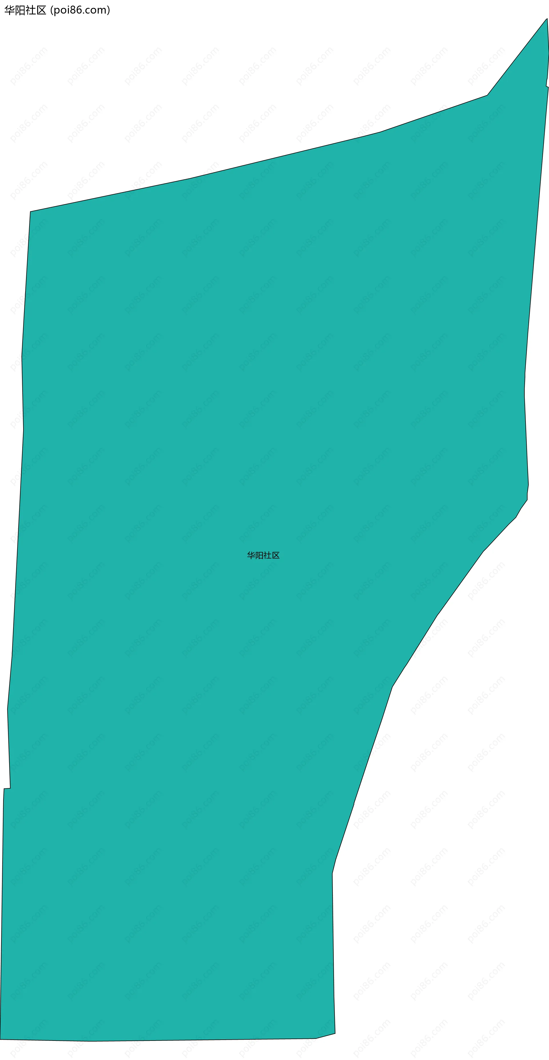 华阳社区边界地图