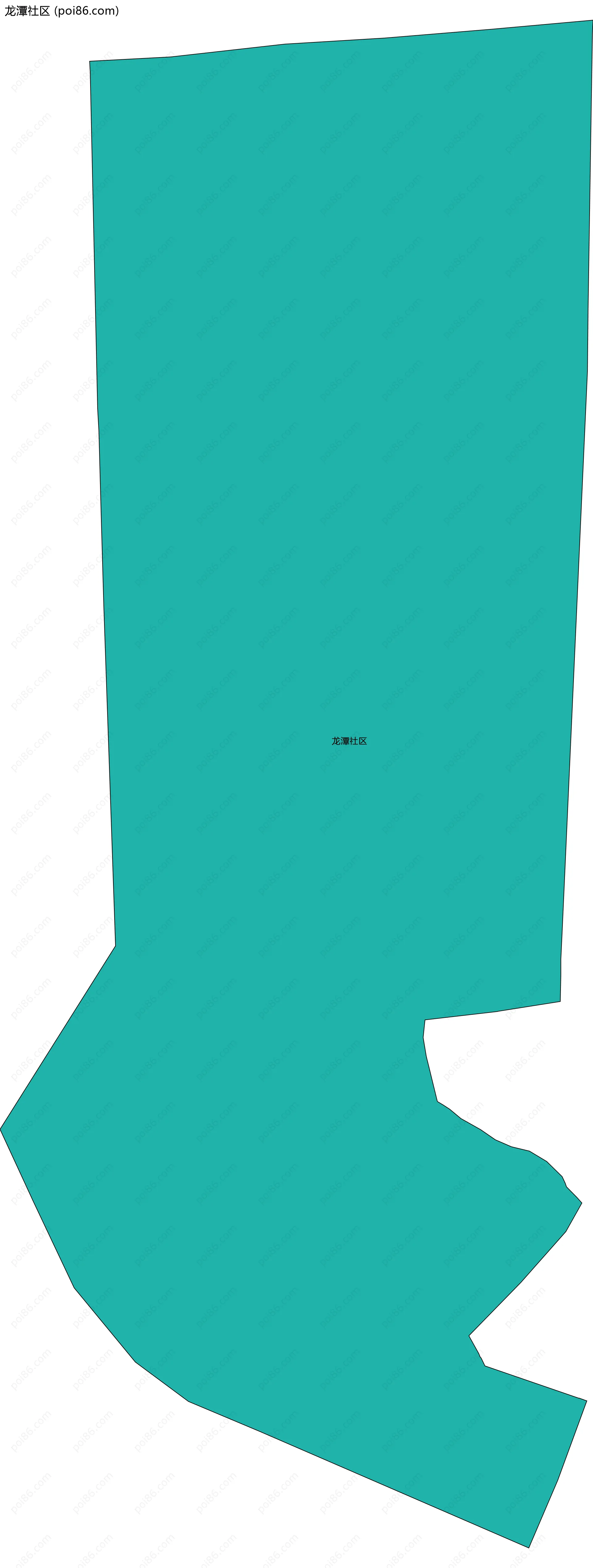 龙潭社区边界地图