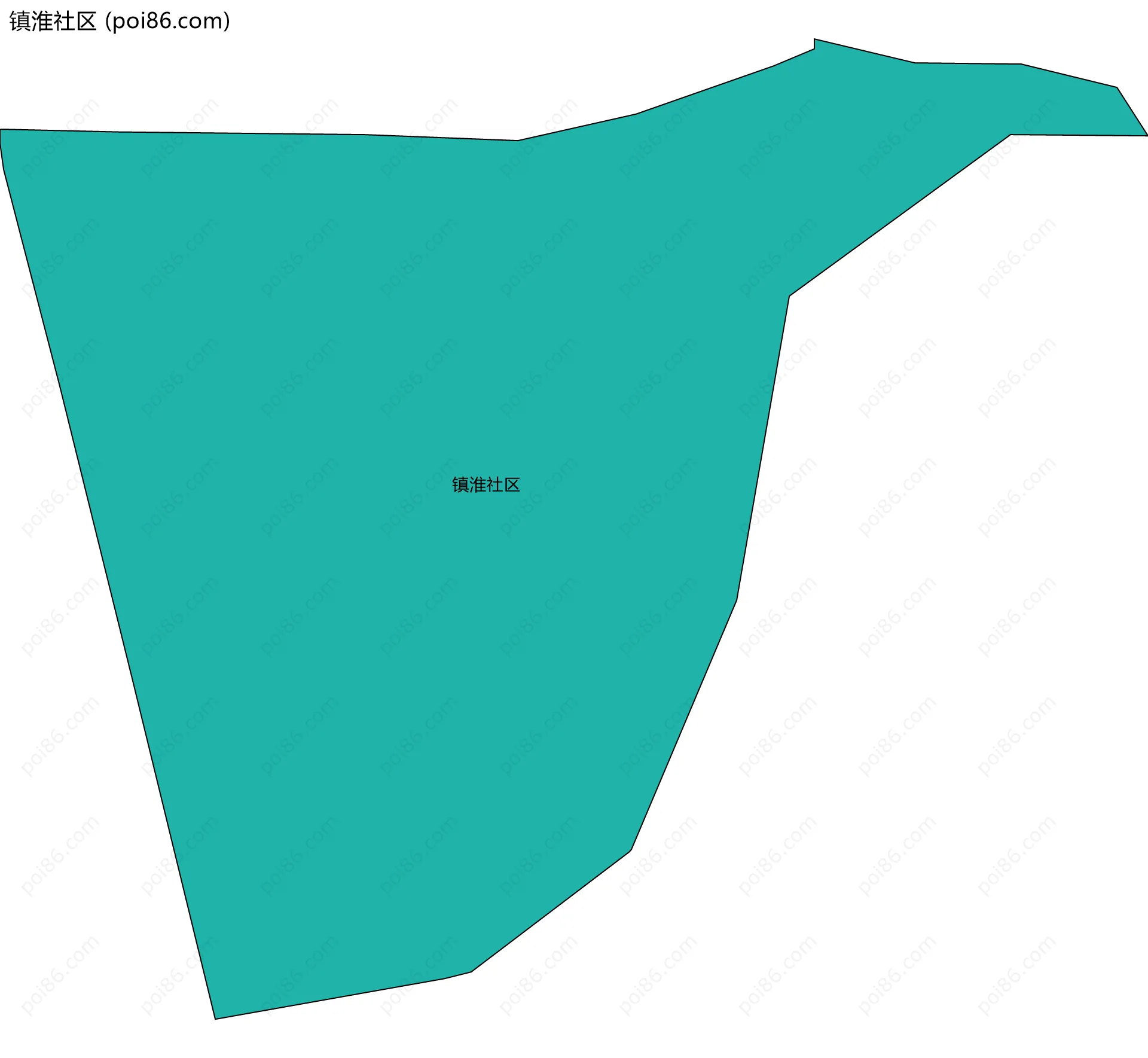 镇淮社区边界地图