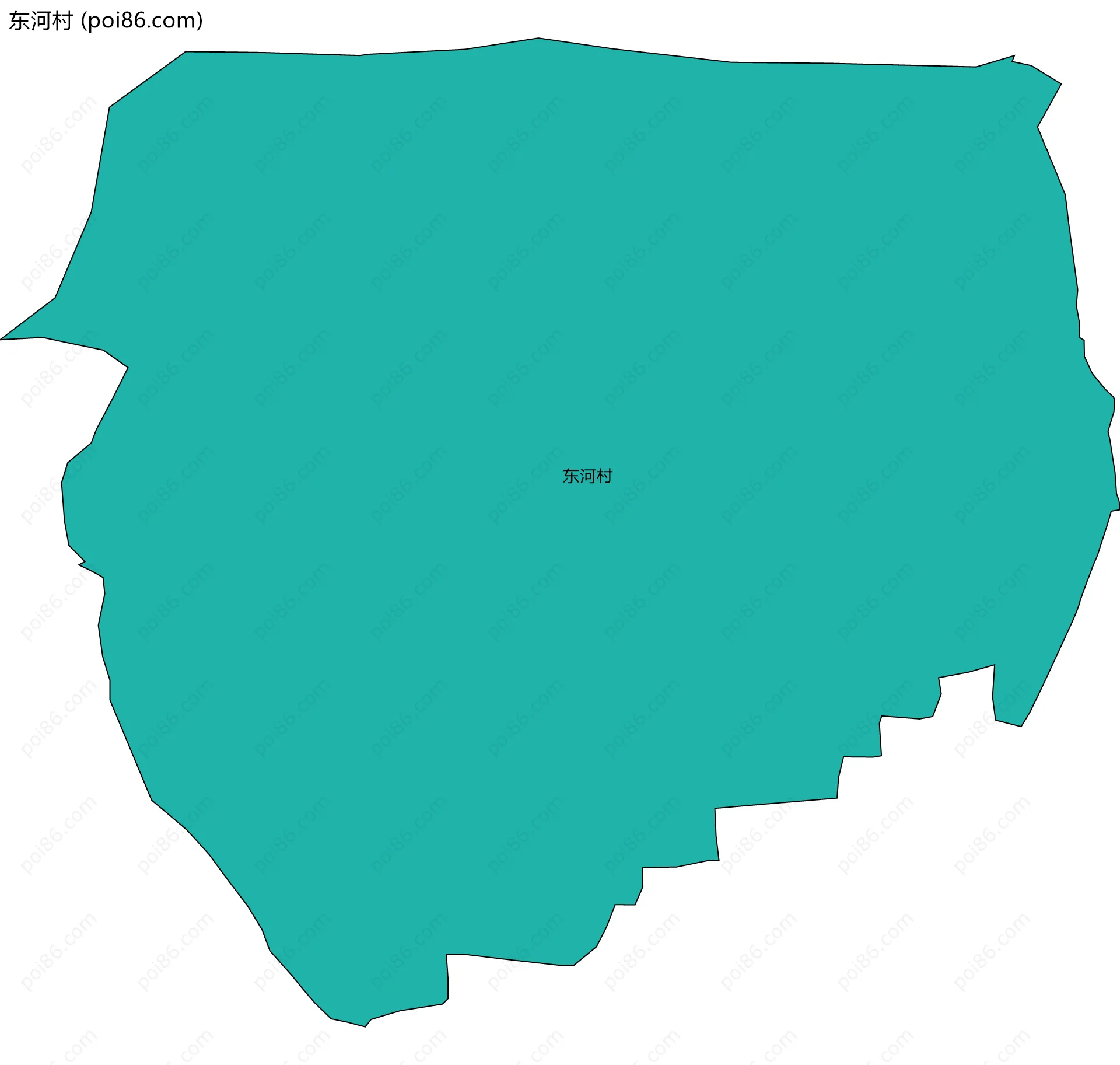 东河村边界地图