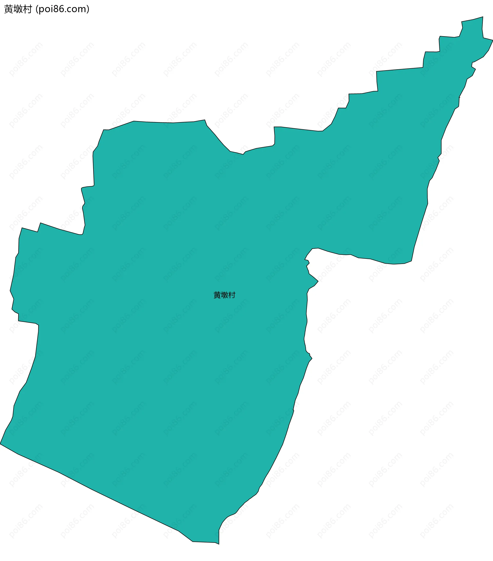 黄墩村边界地图