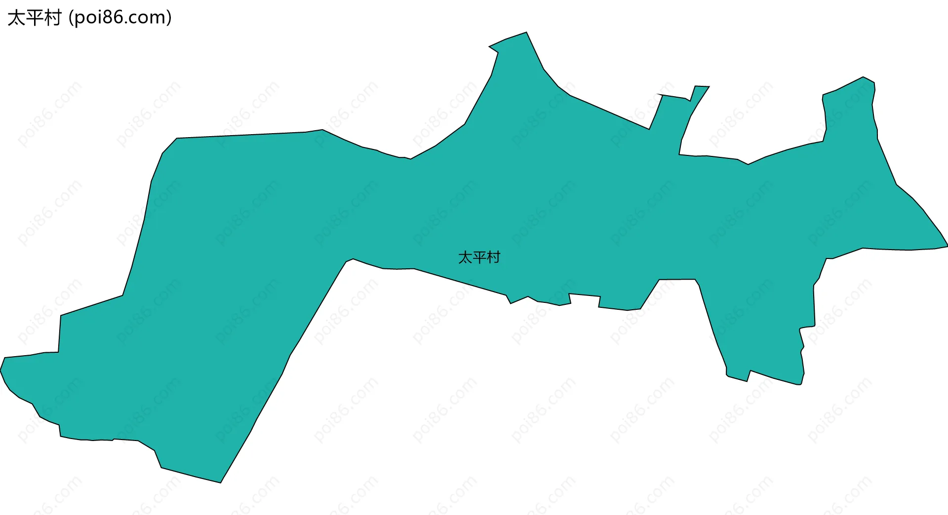 太平村边界地图