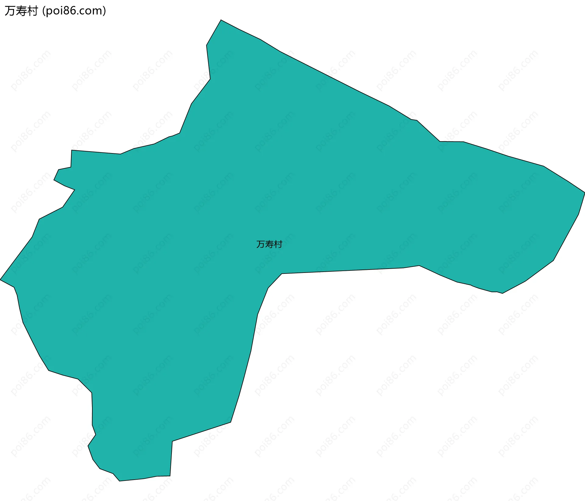 万寿村边界地图