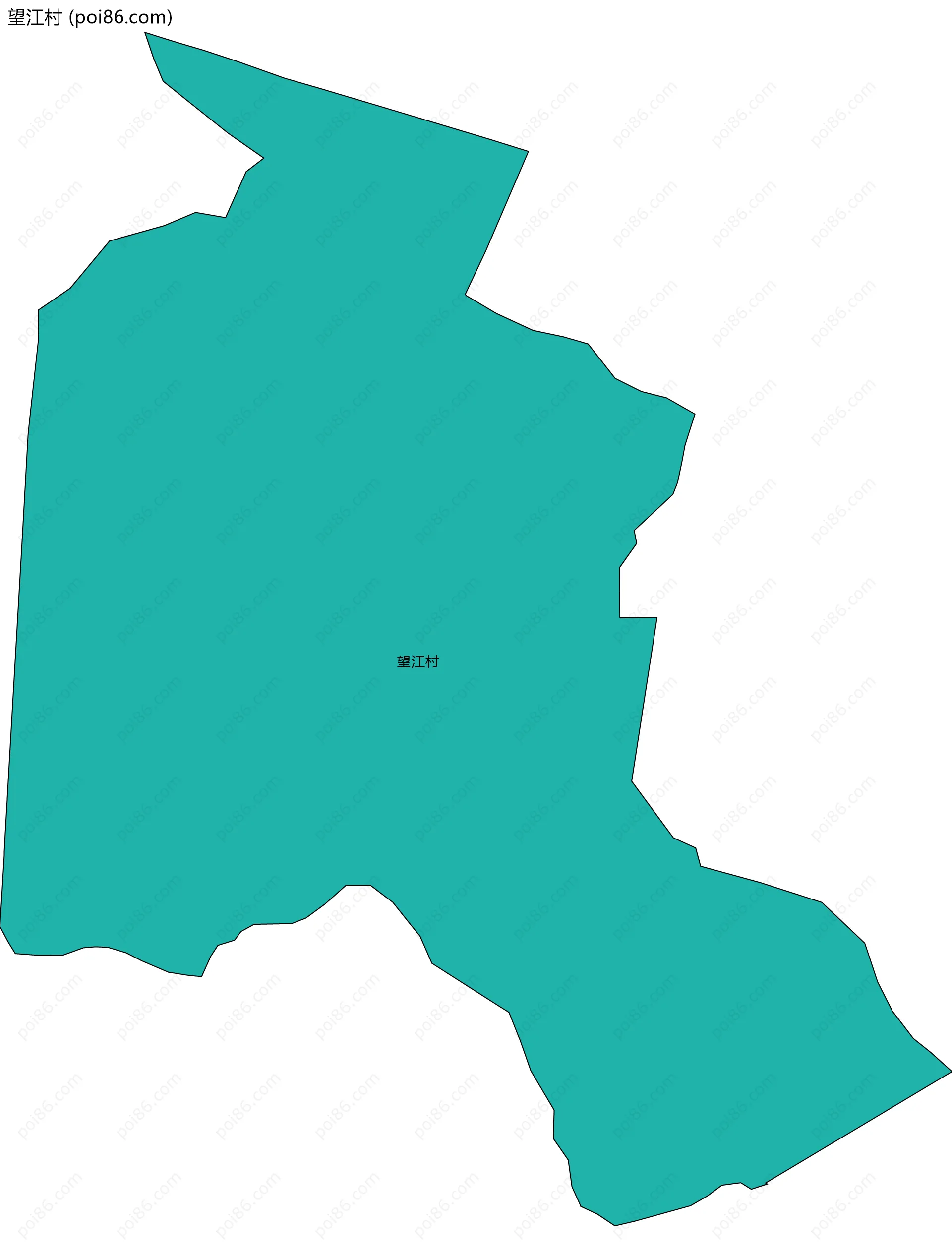 望江村边界地图