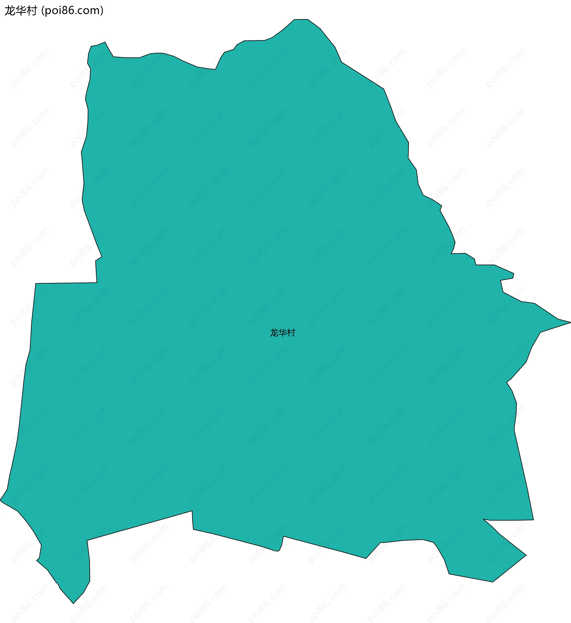 龙华村边界地图