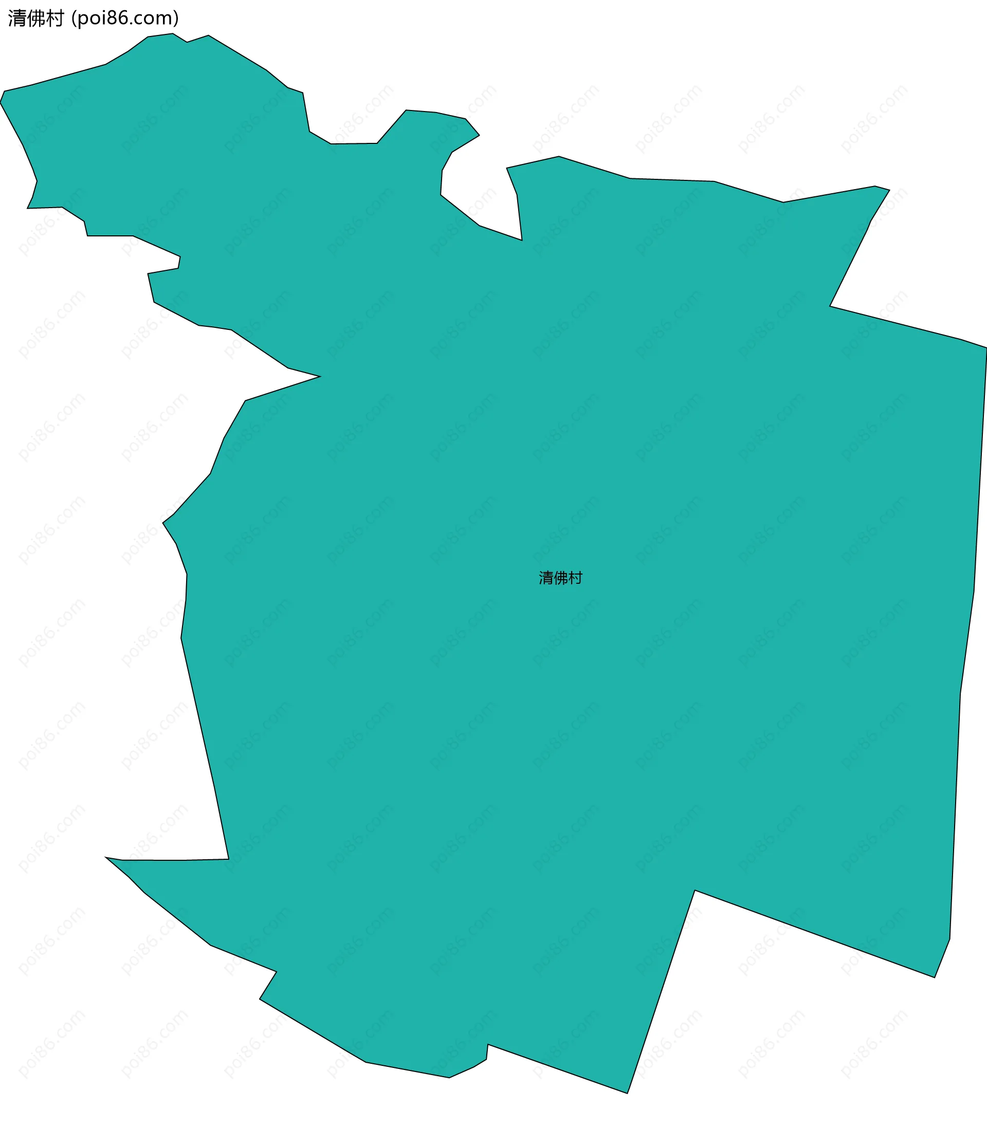 清佛村边界地图
