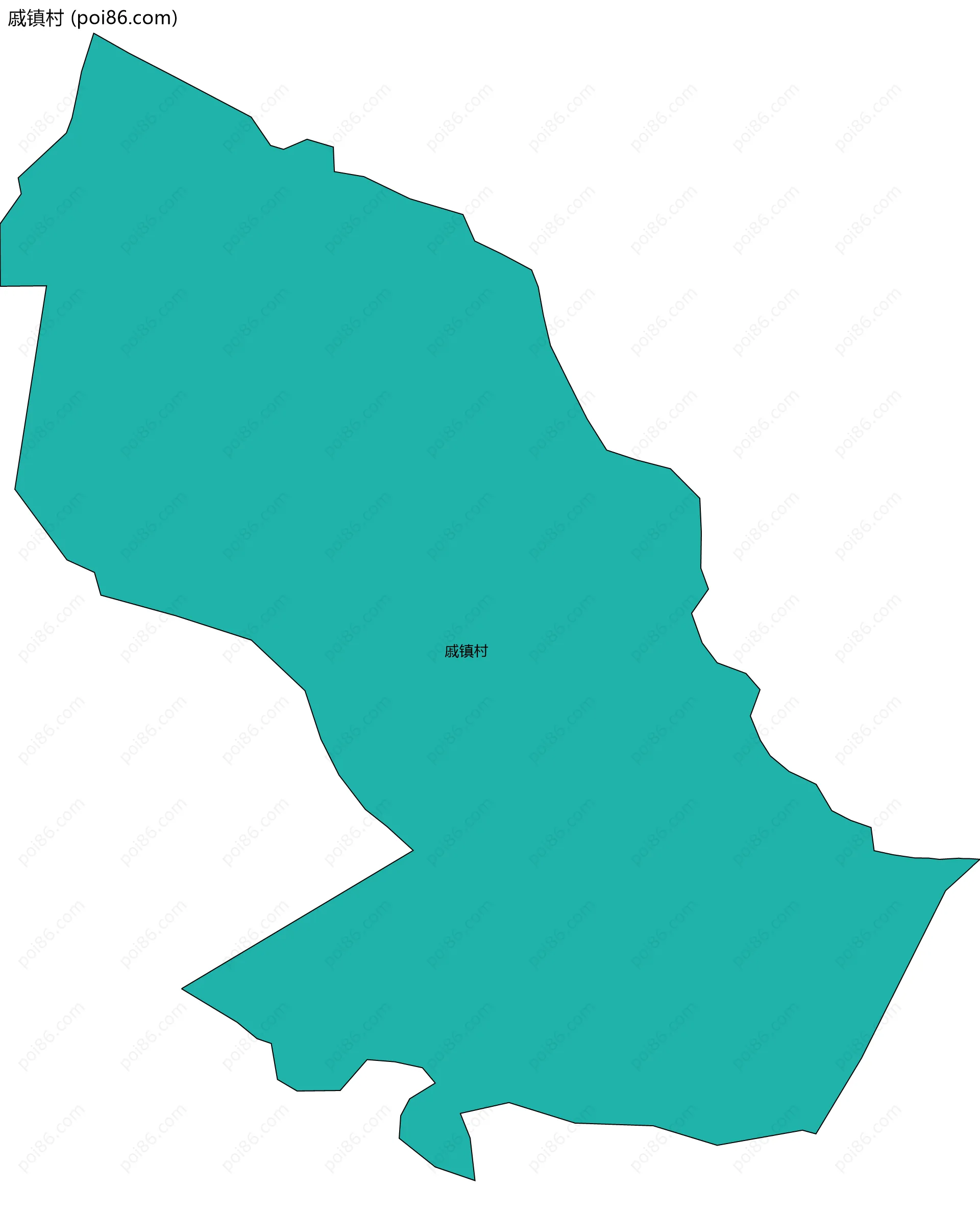 戚镇村边界地图