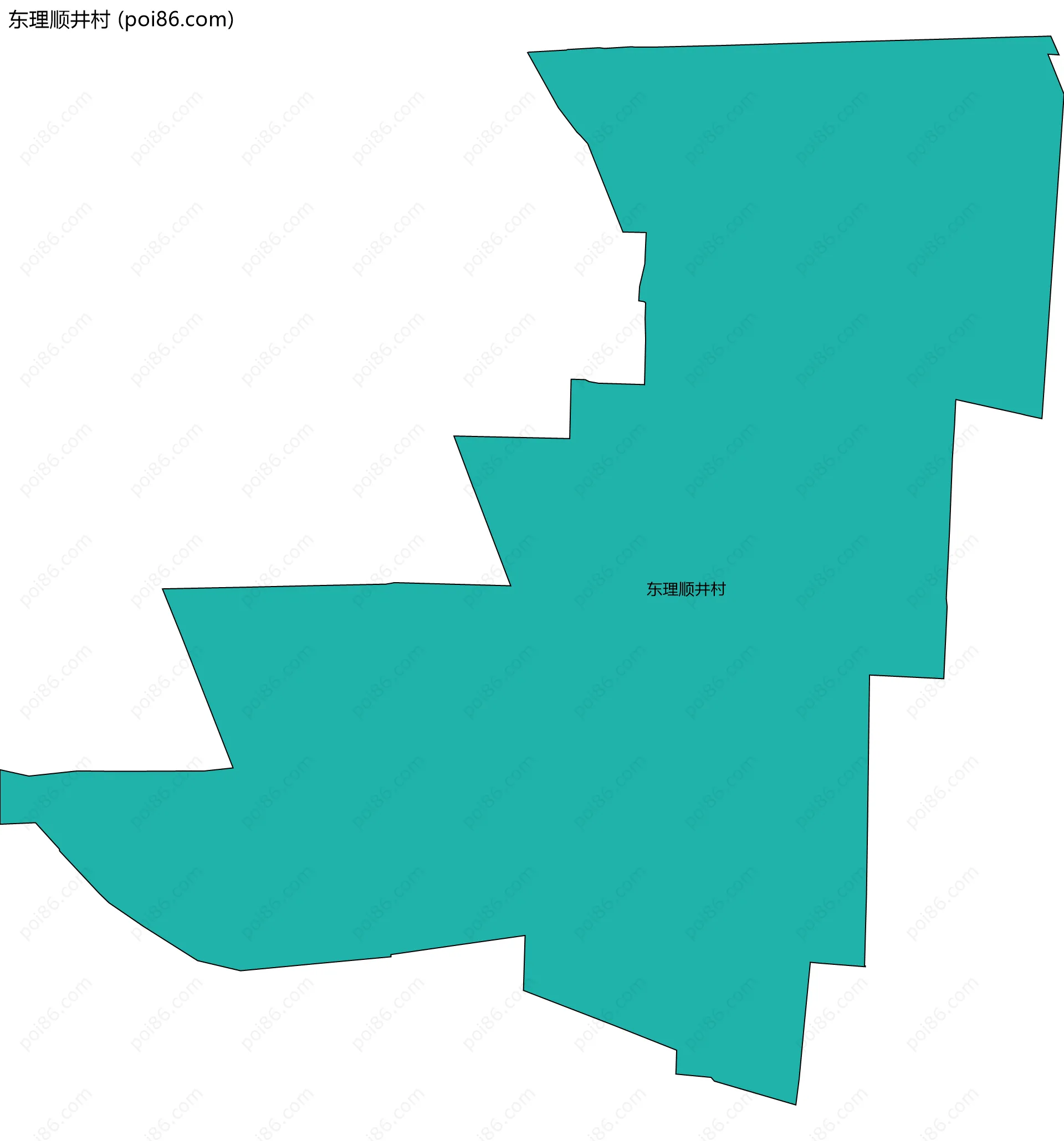 东理顺井村边界地图