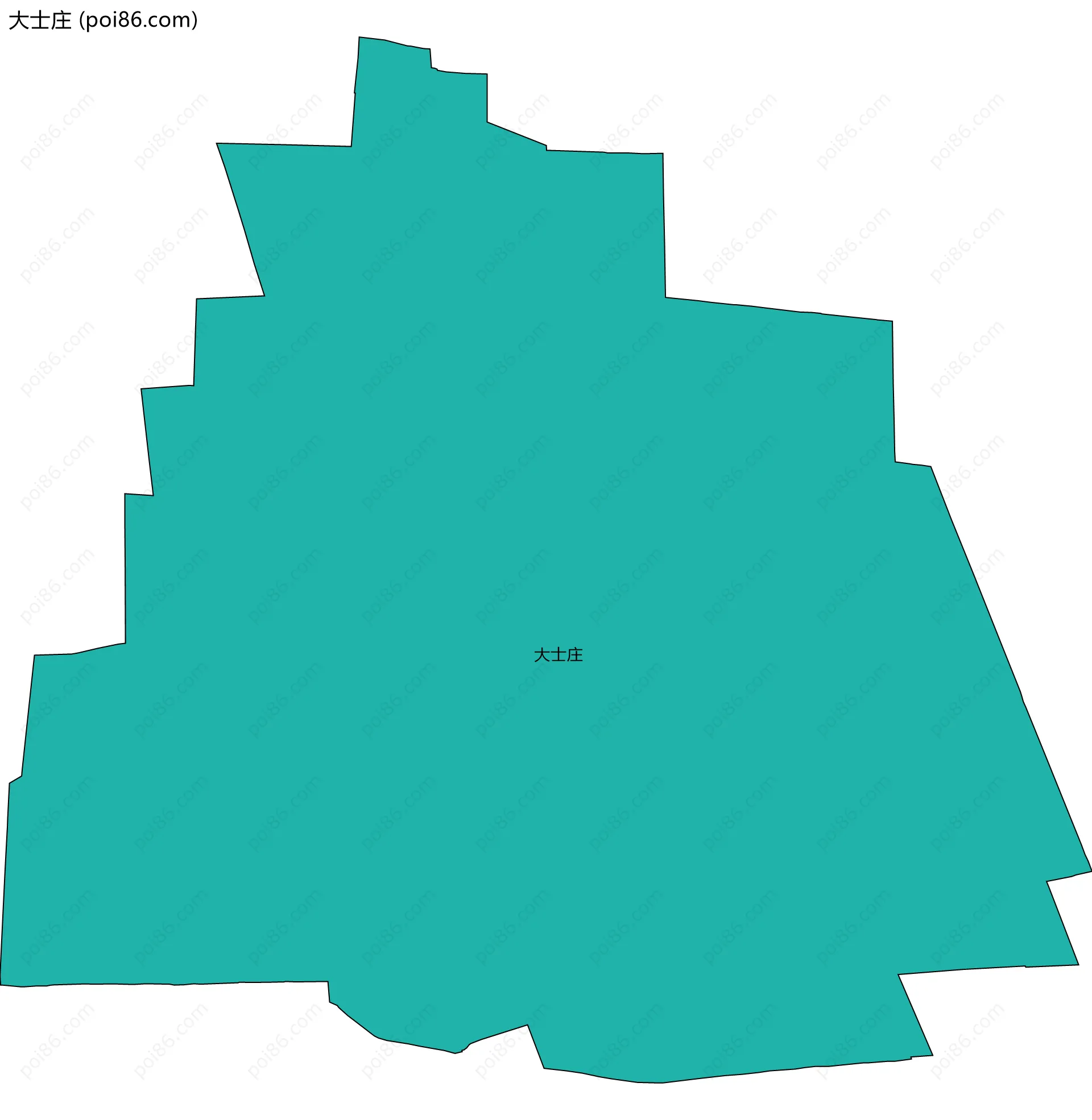 大士庄边界地图