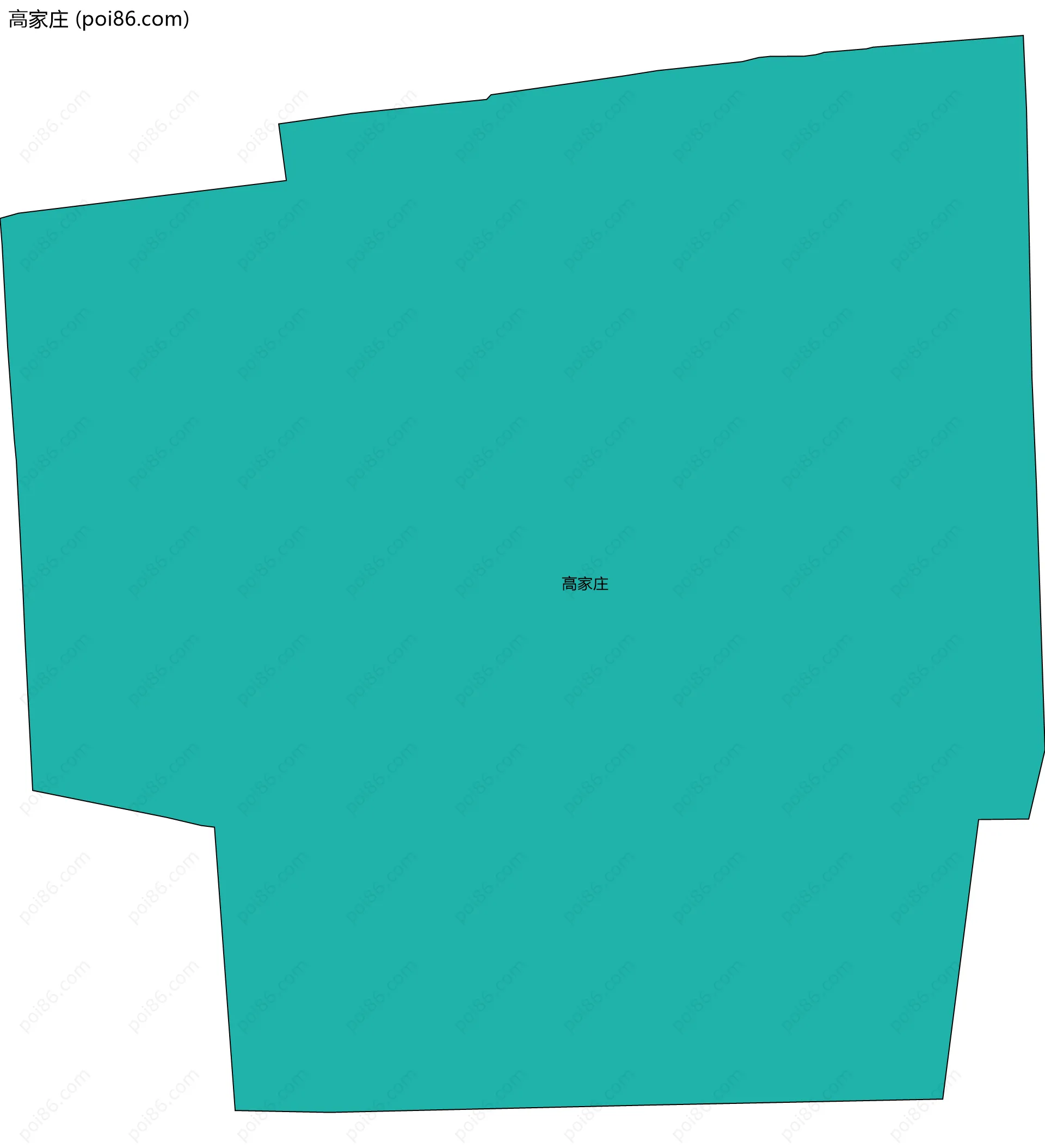 高家庄边界地图