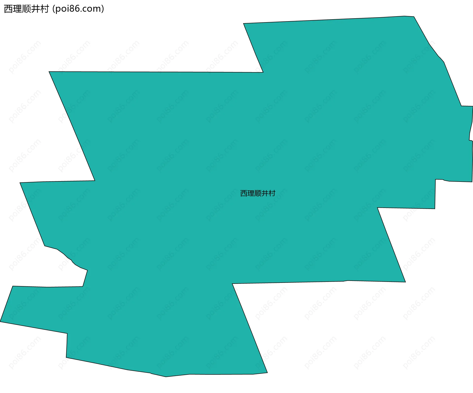 西理顺井村边界地图