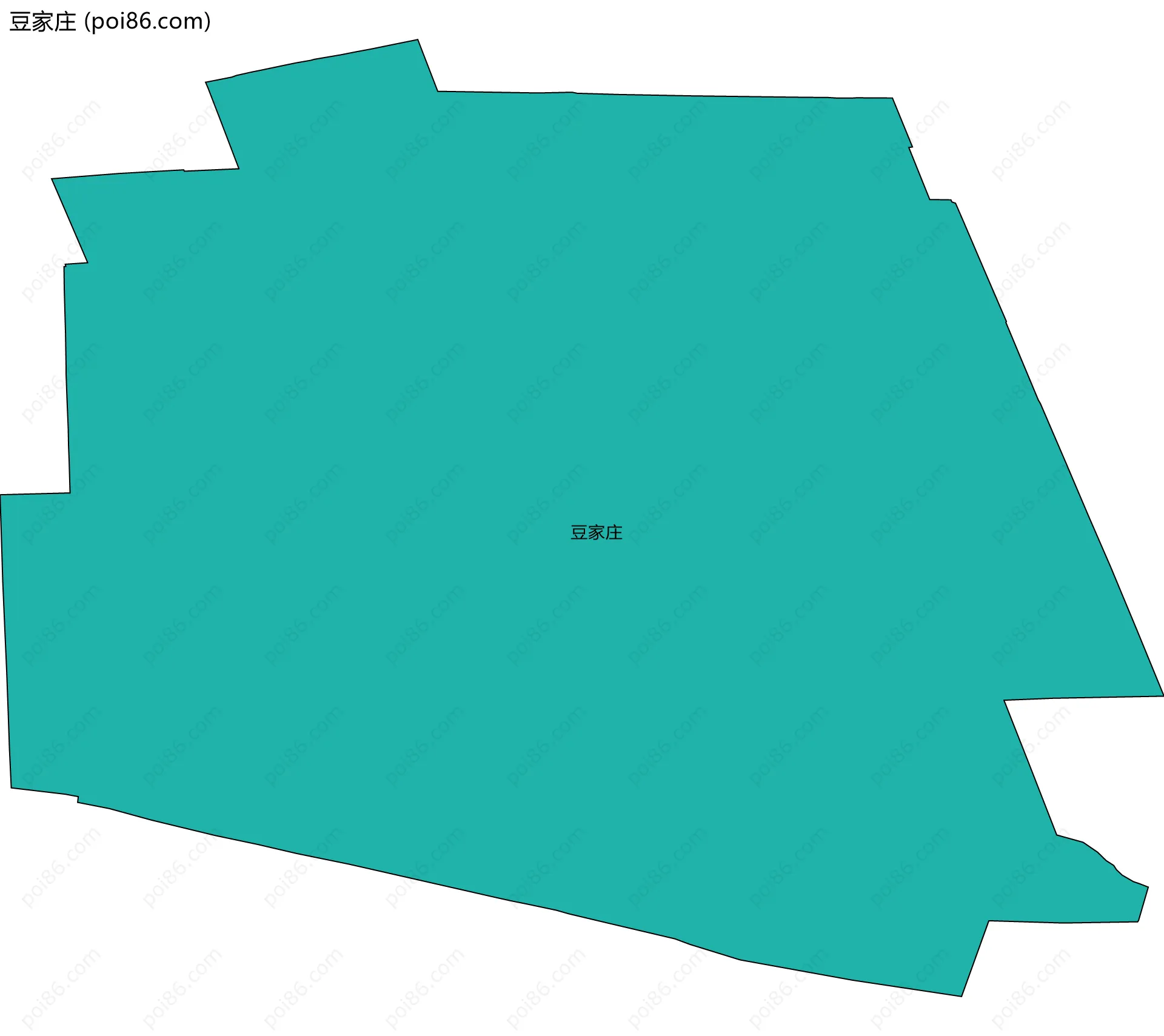 豆家庄边界地图