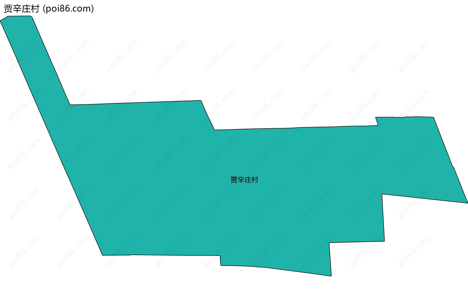 贾辛庄村边界地图
