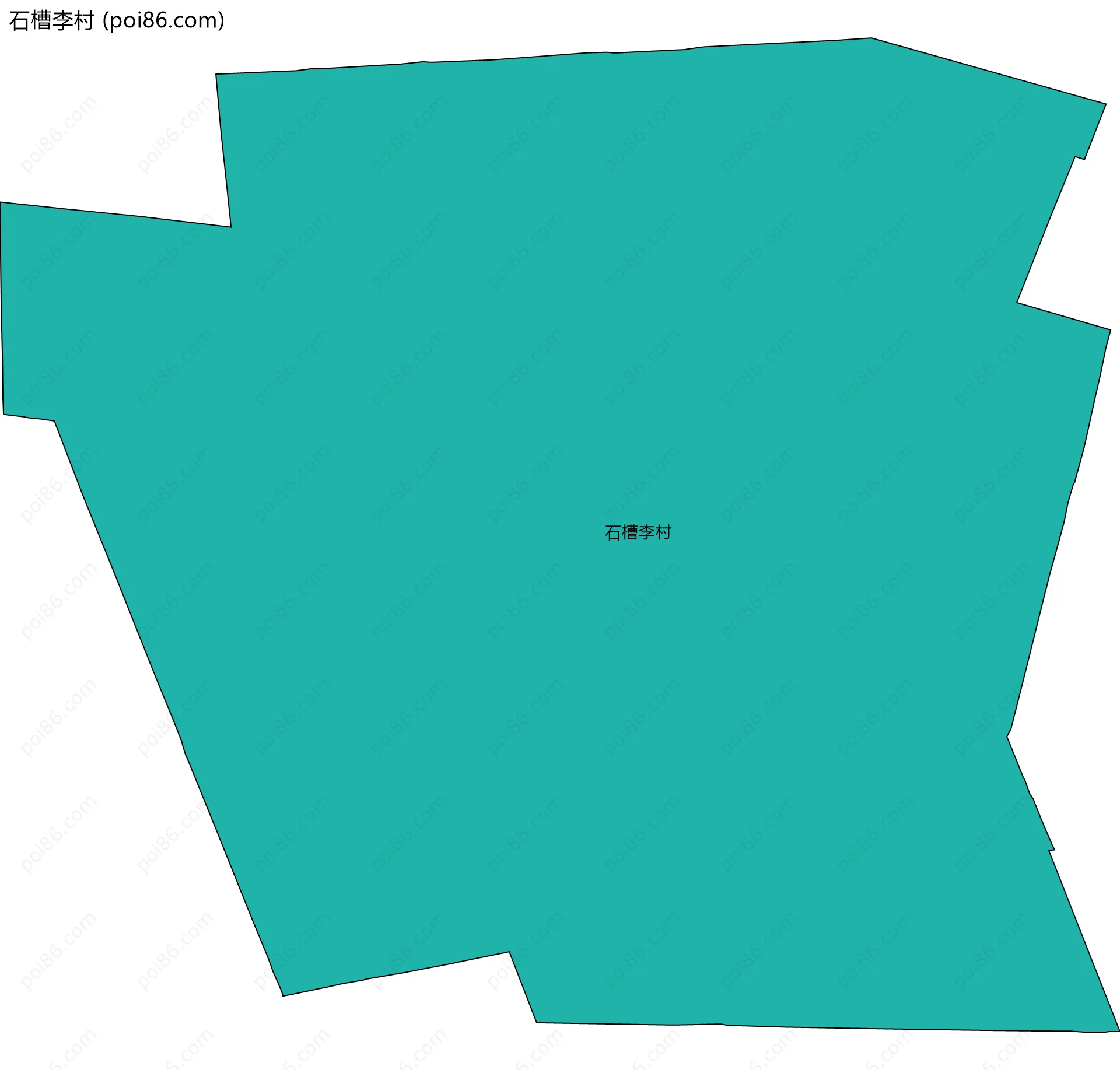 石槽李村边界地图