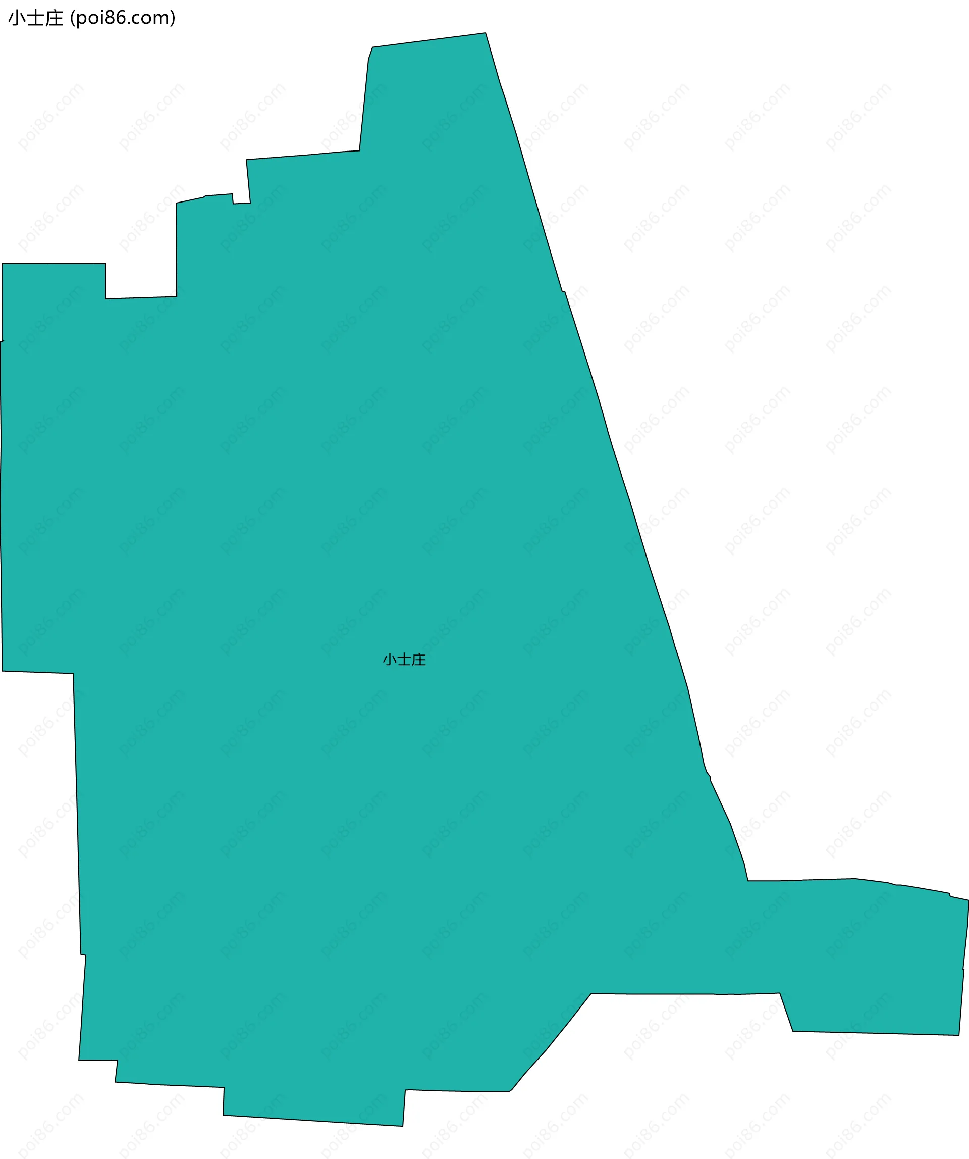 小士庄边界地图