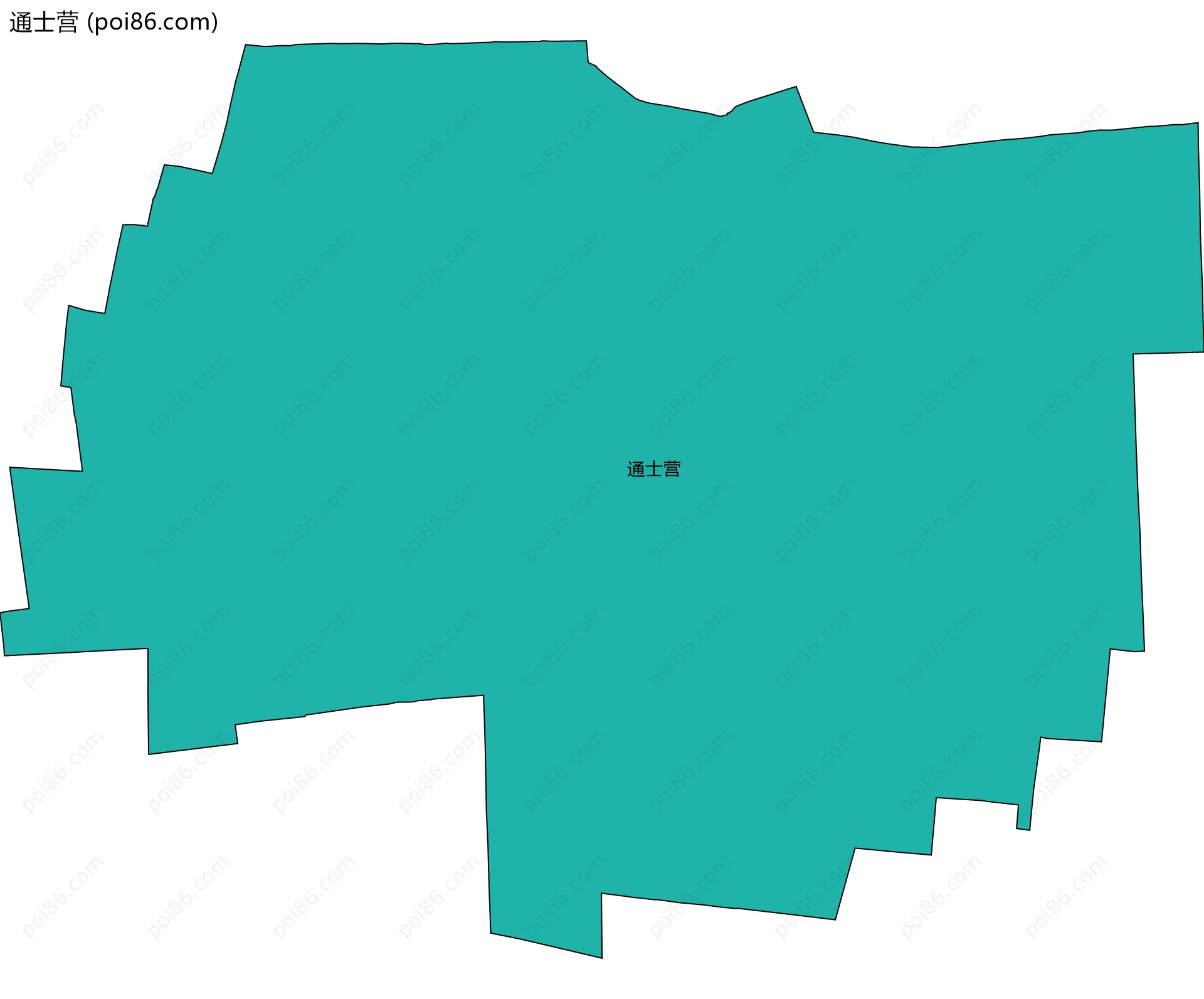 通士营边界地图