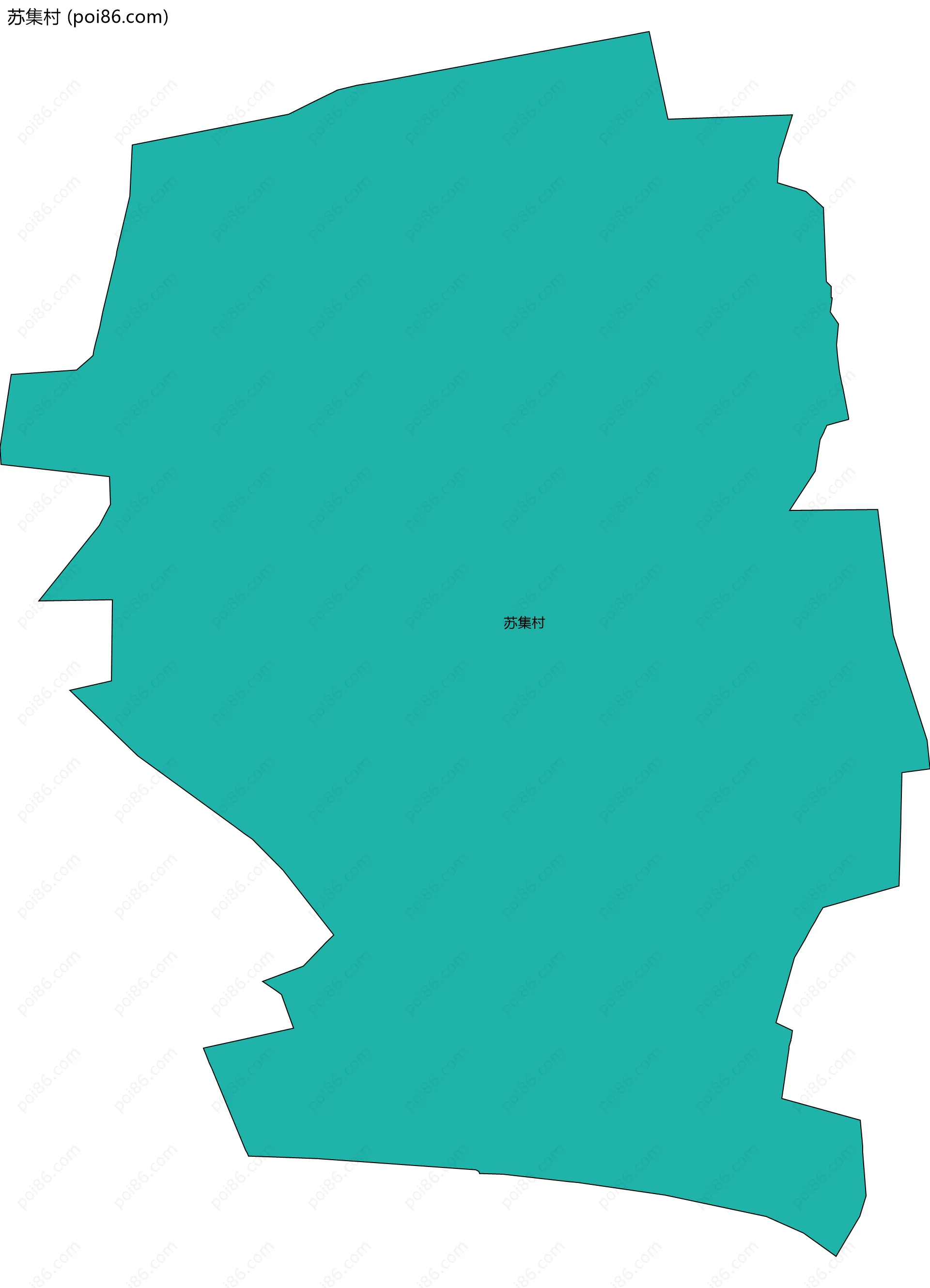 苏集村边界地图