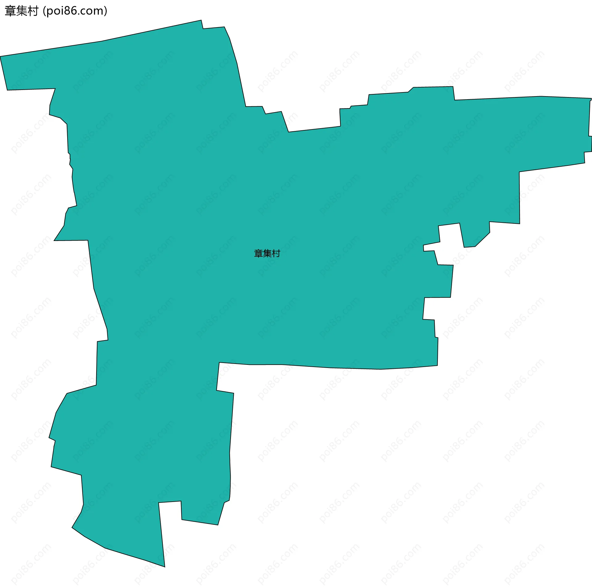 章集村边界地图