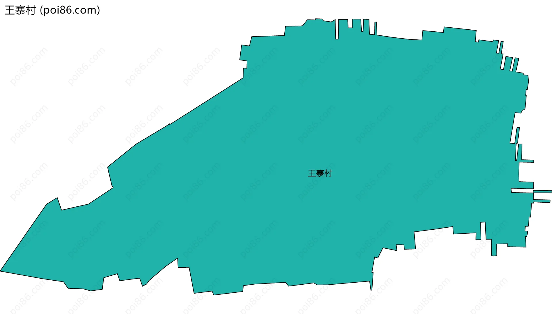 王寨村边界地图