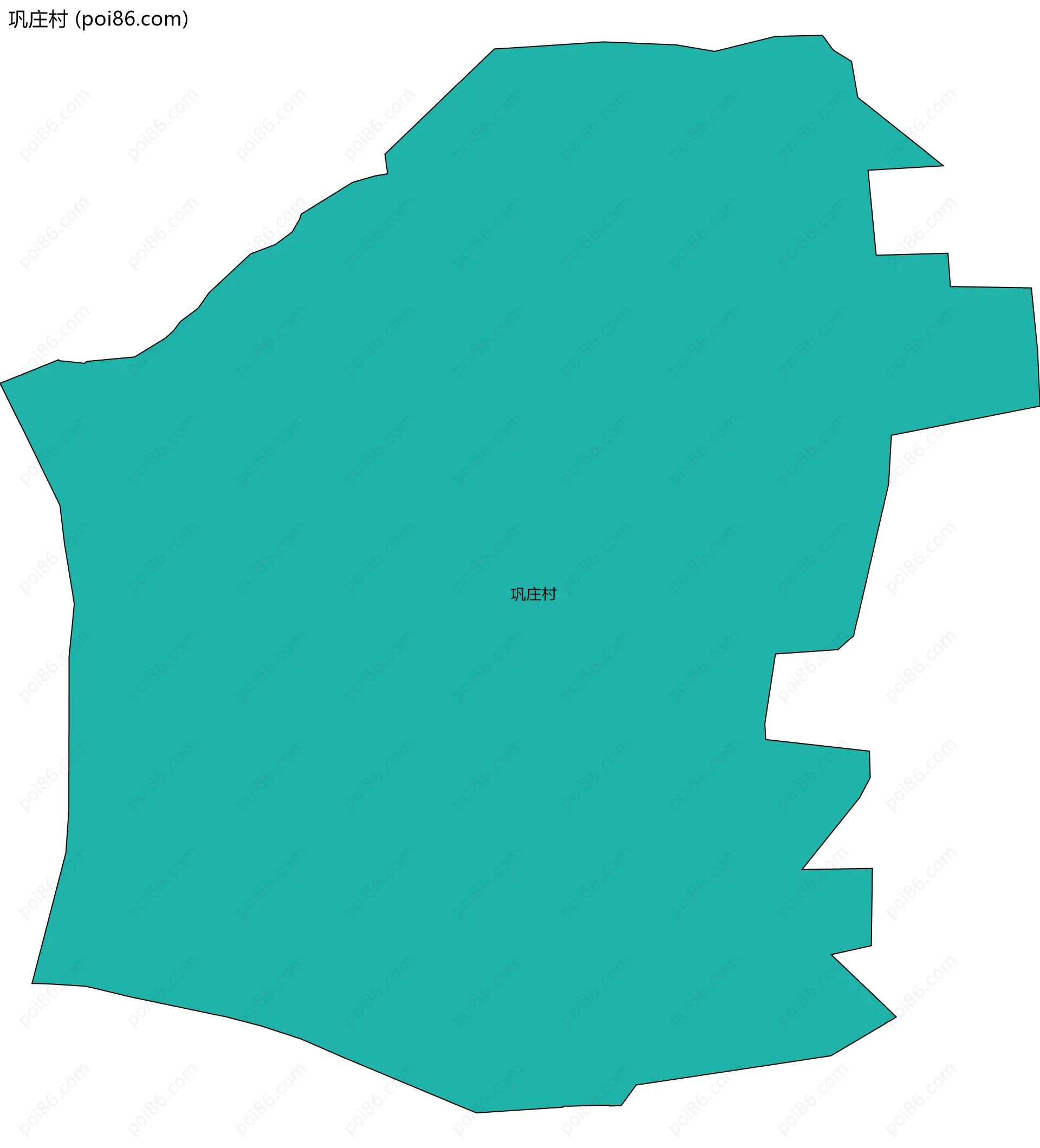 巩庄村边界地图