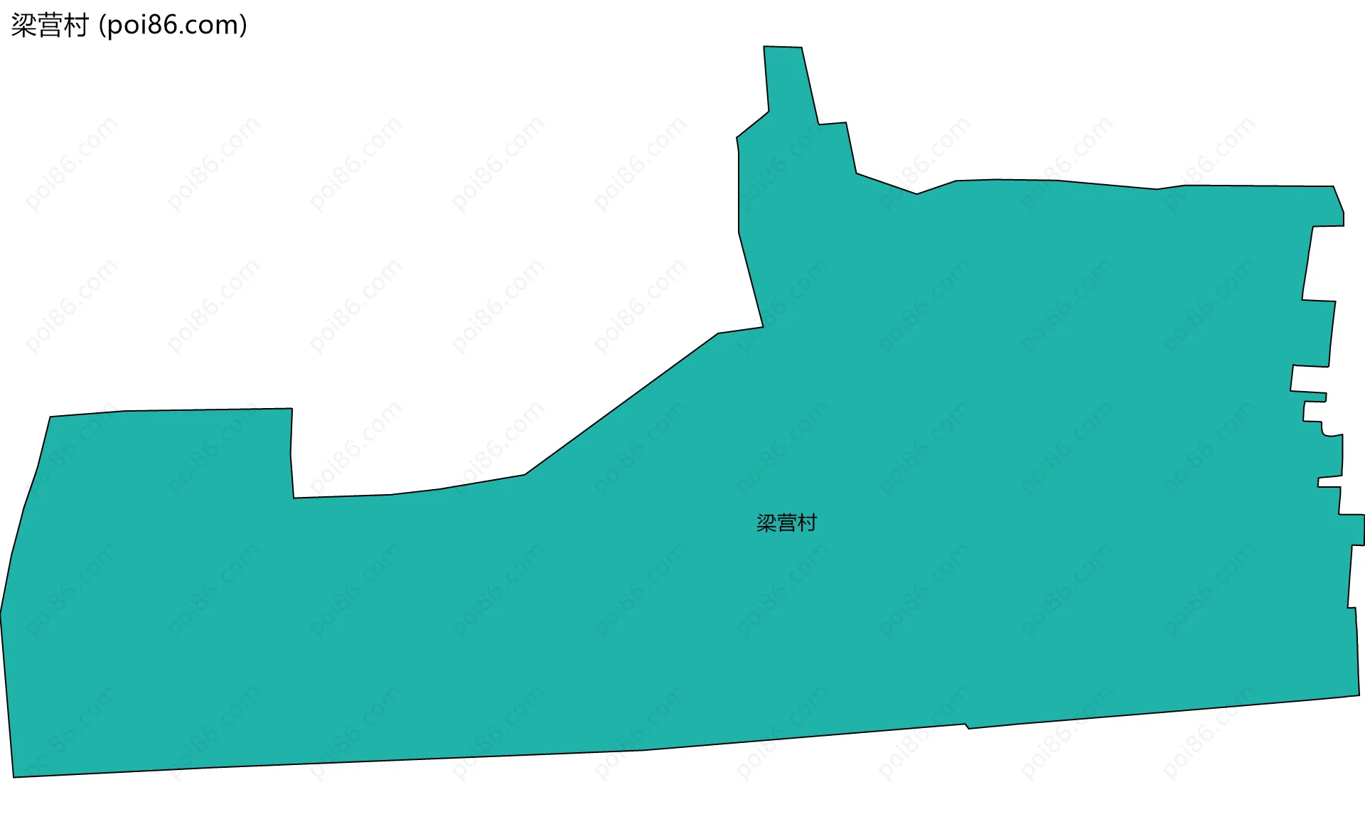 梁营村边界地图