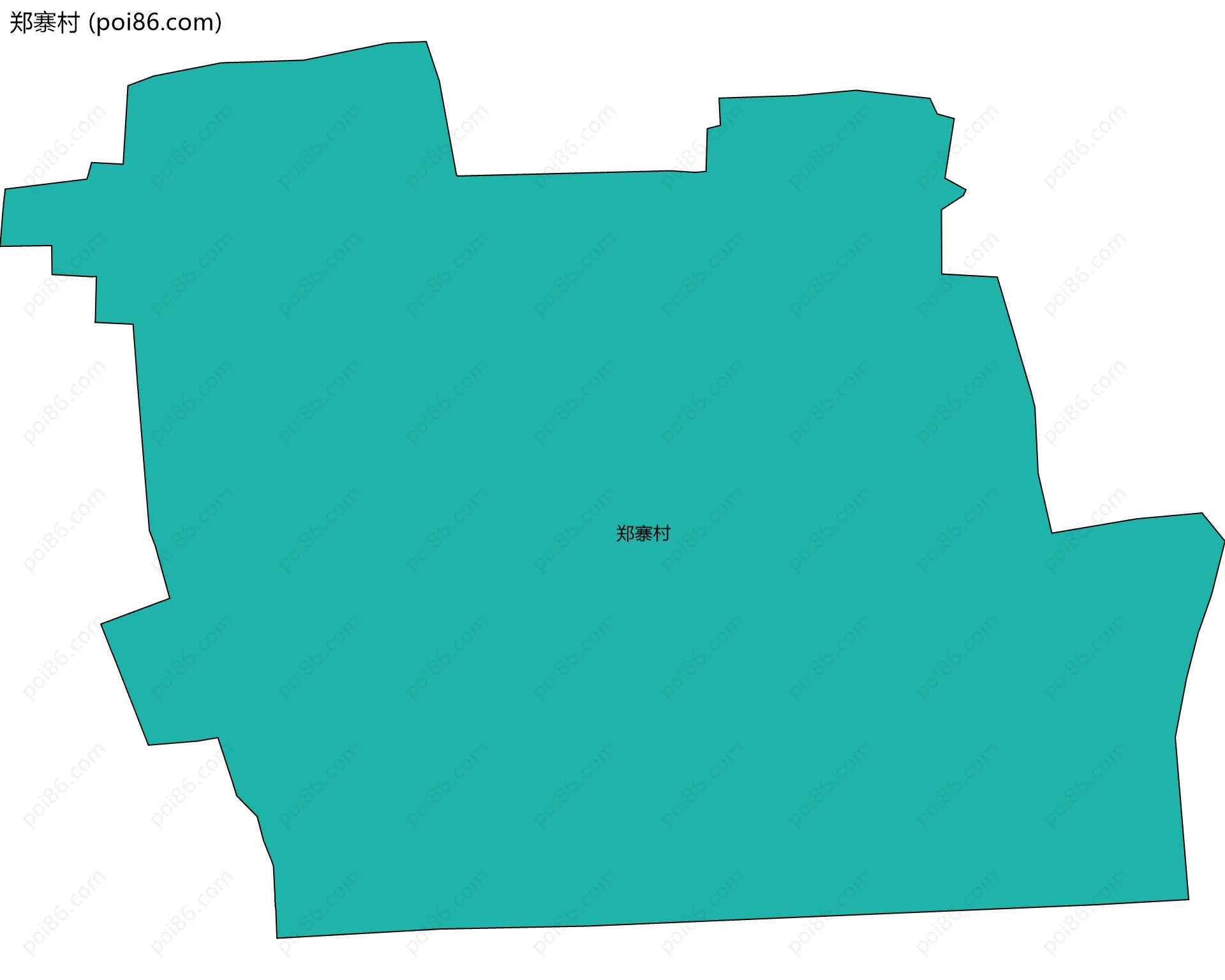 郑寨村边界地图