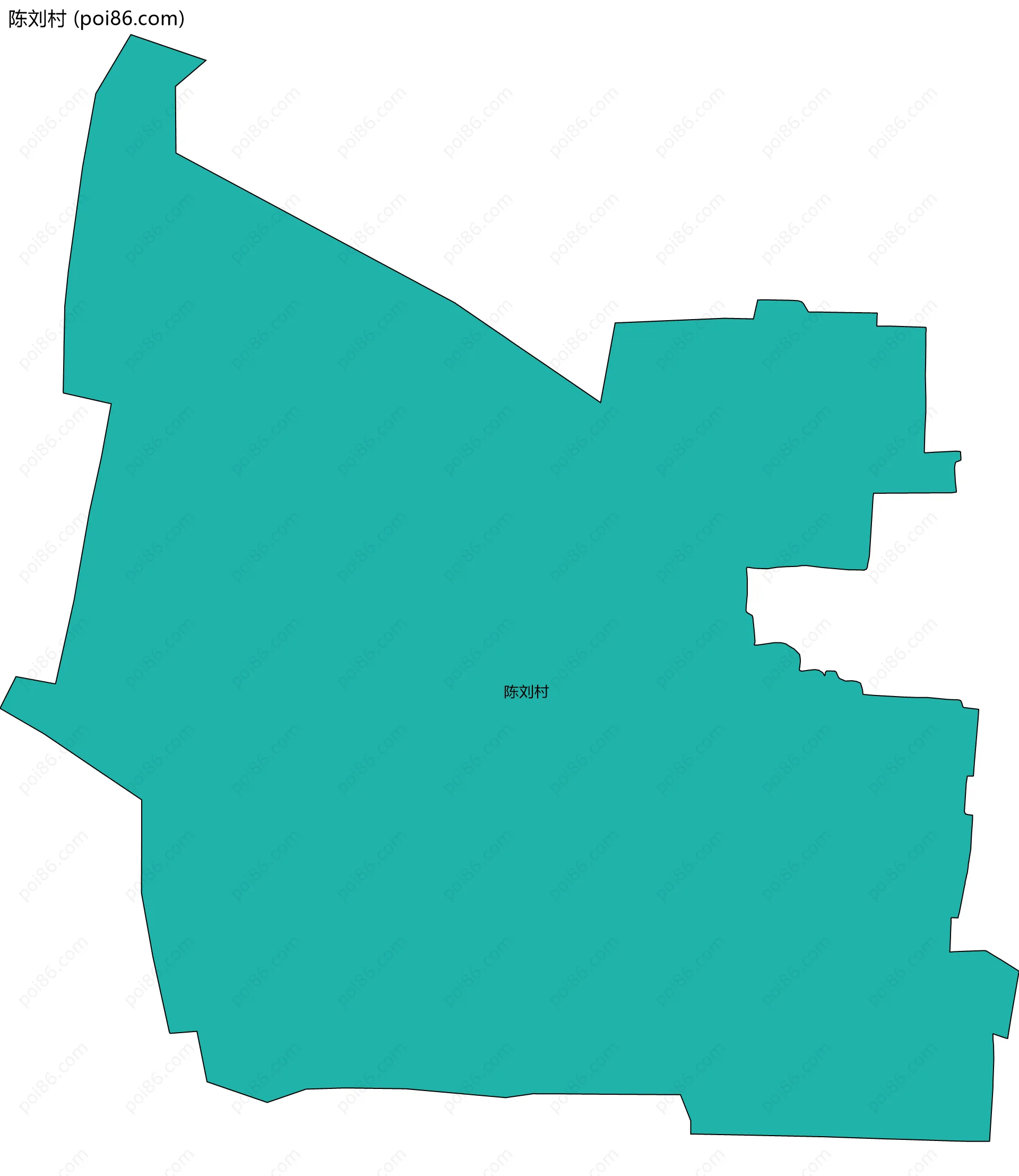 陈刘村边界地图