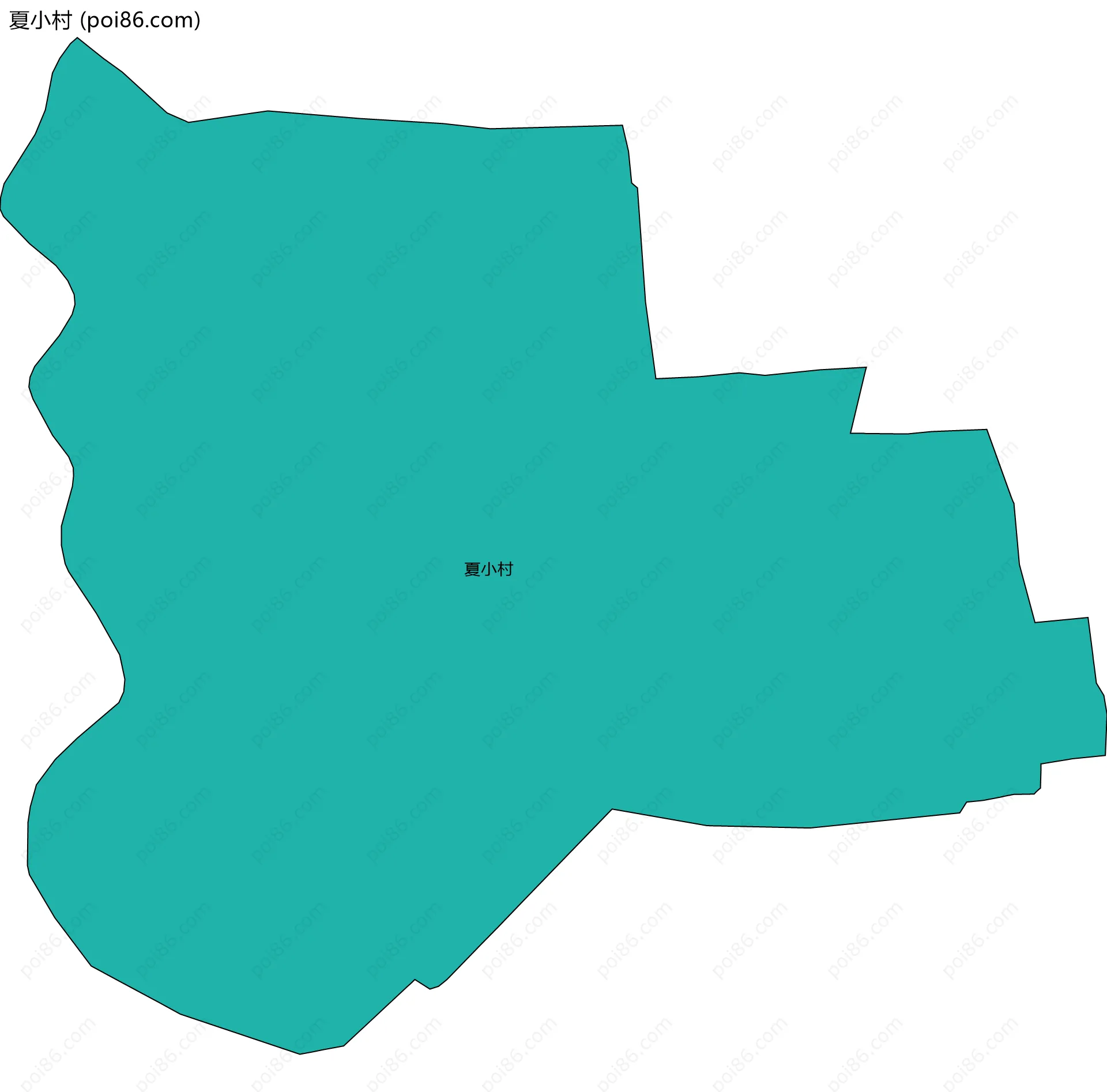 夏小村边界地图