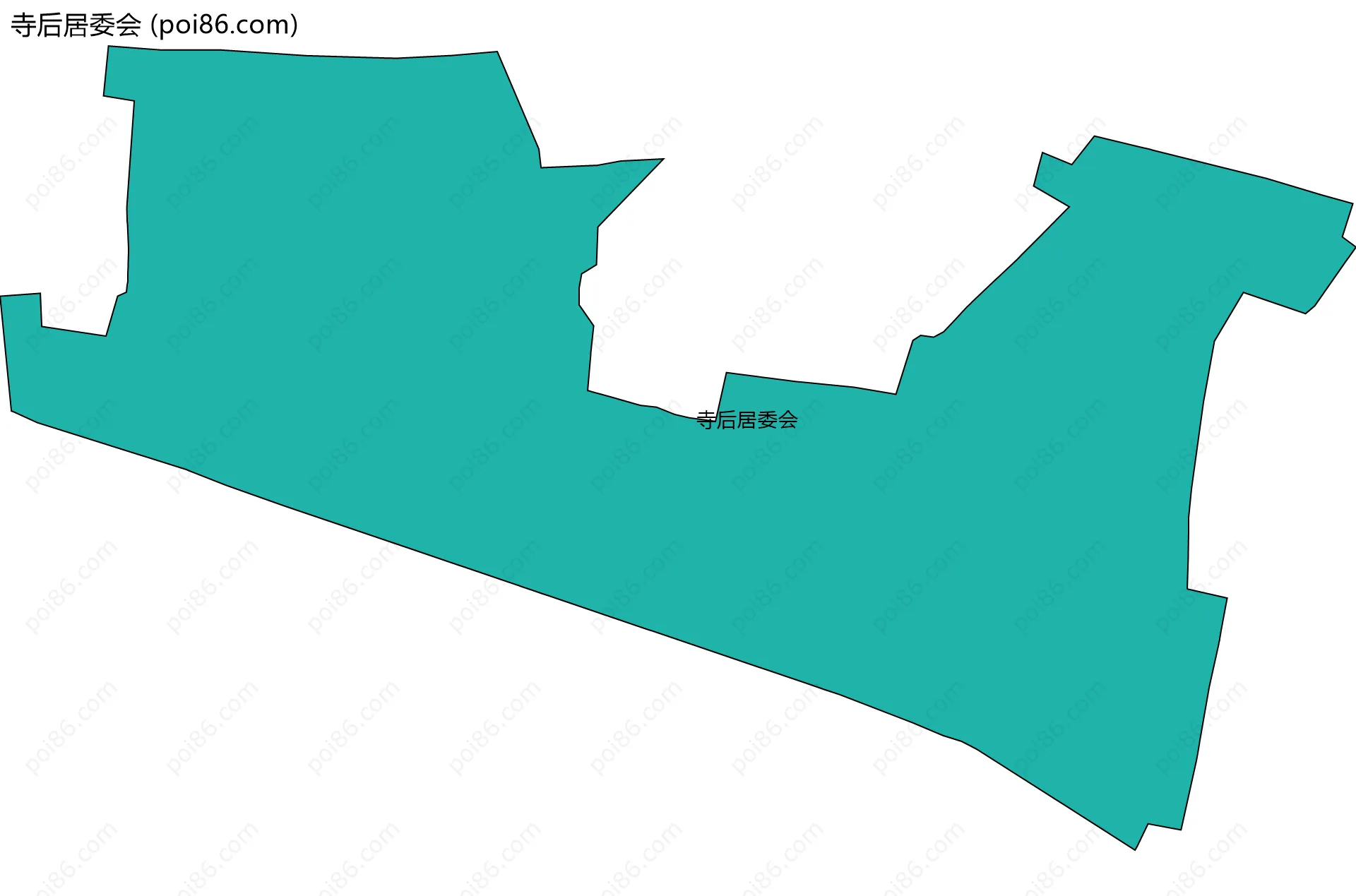 寺后居委会边界地图