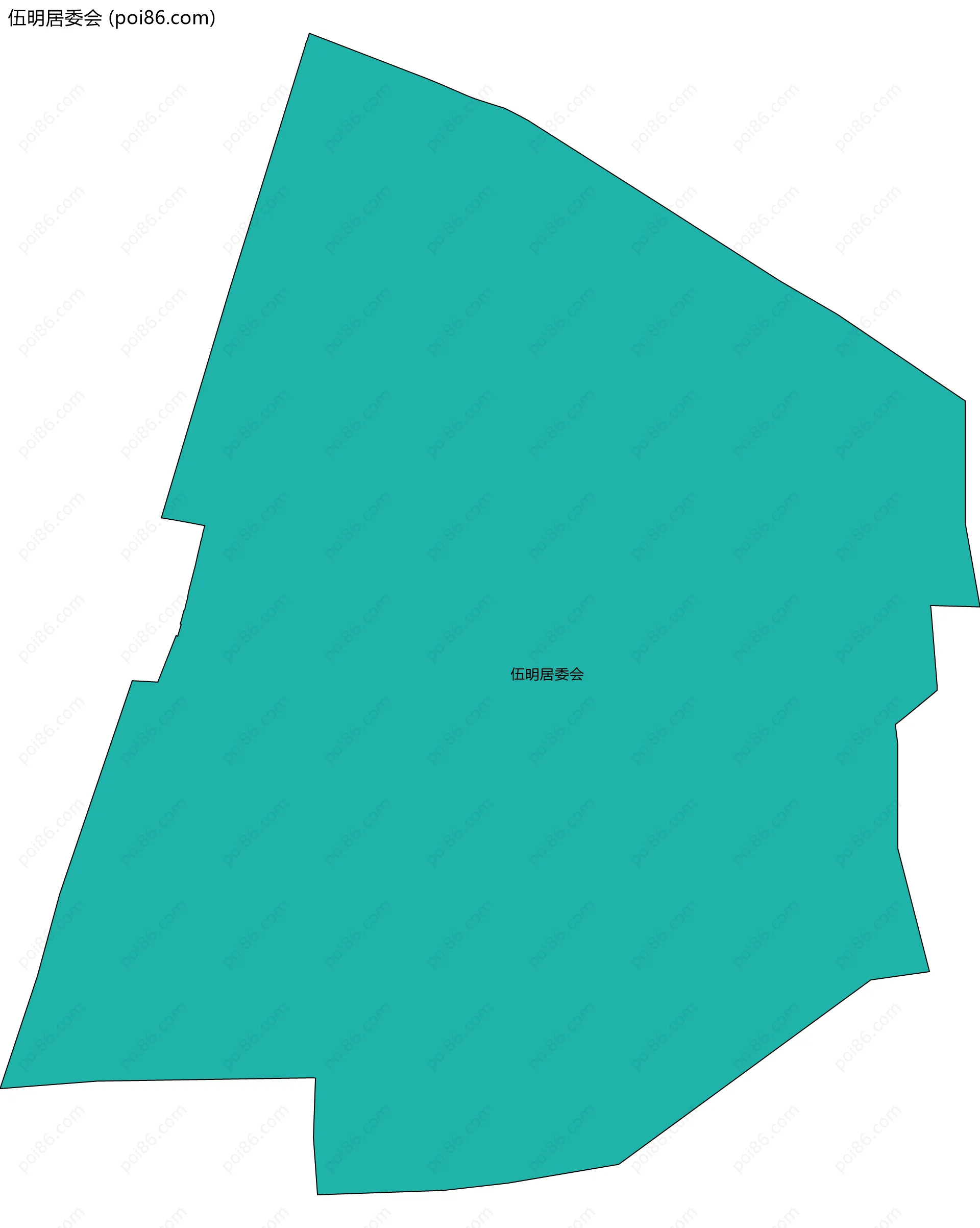 伍明居委会边界地图