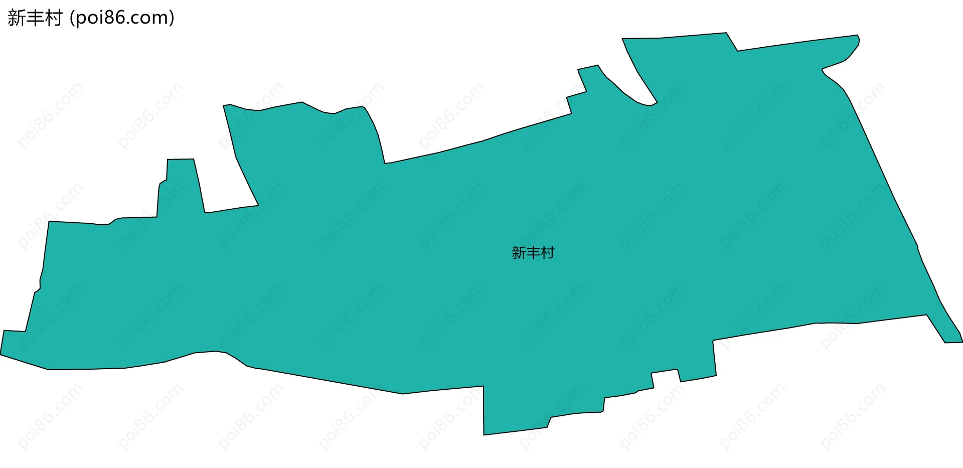 新丰村边界地图