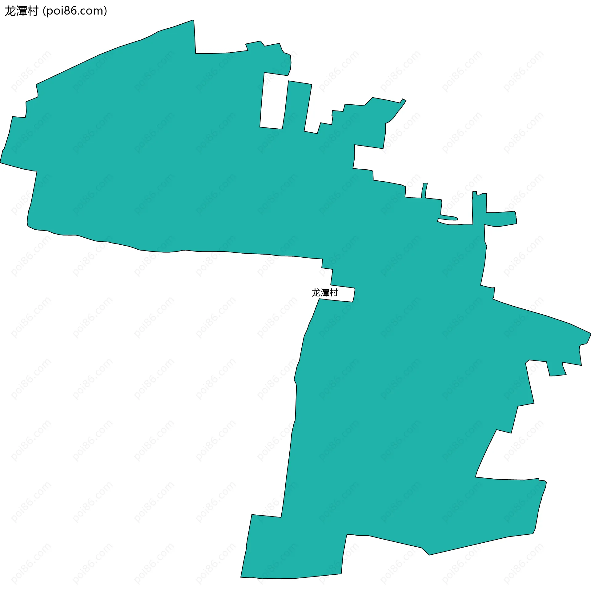 龙潭村边界地图