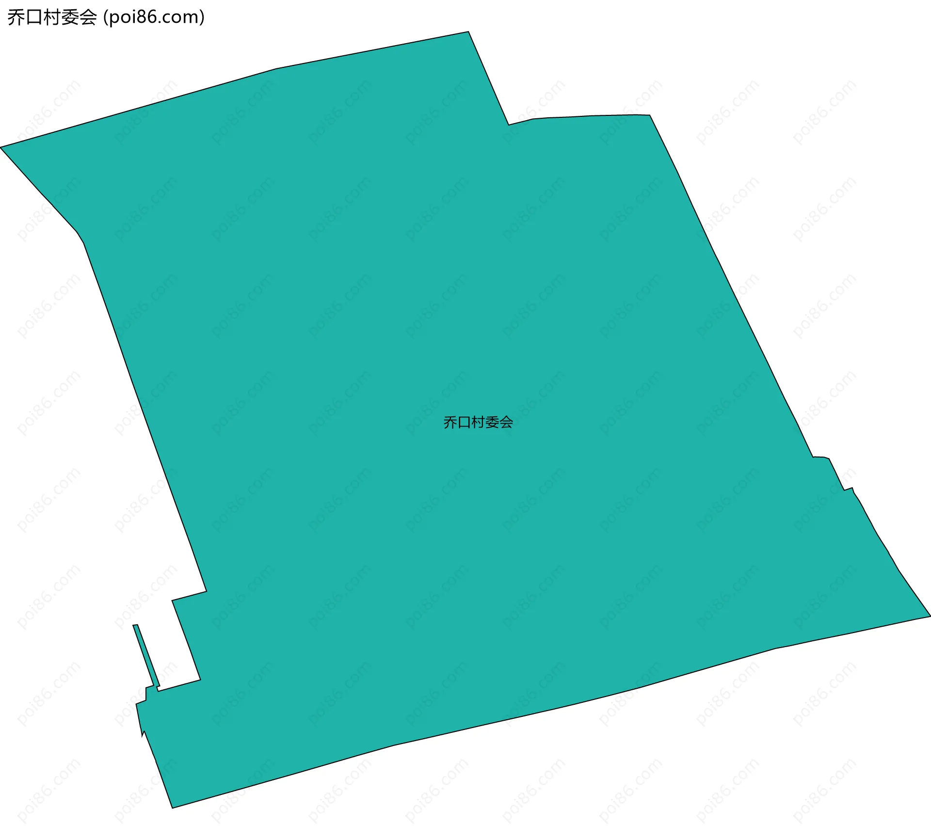 乔口村委会边界地图