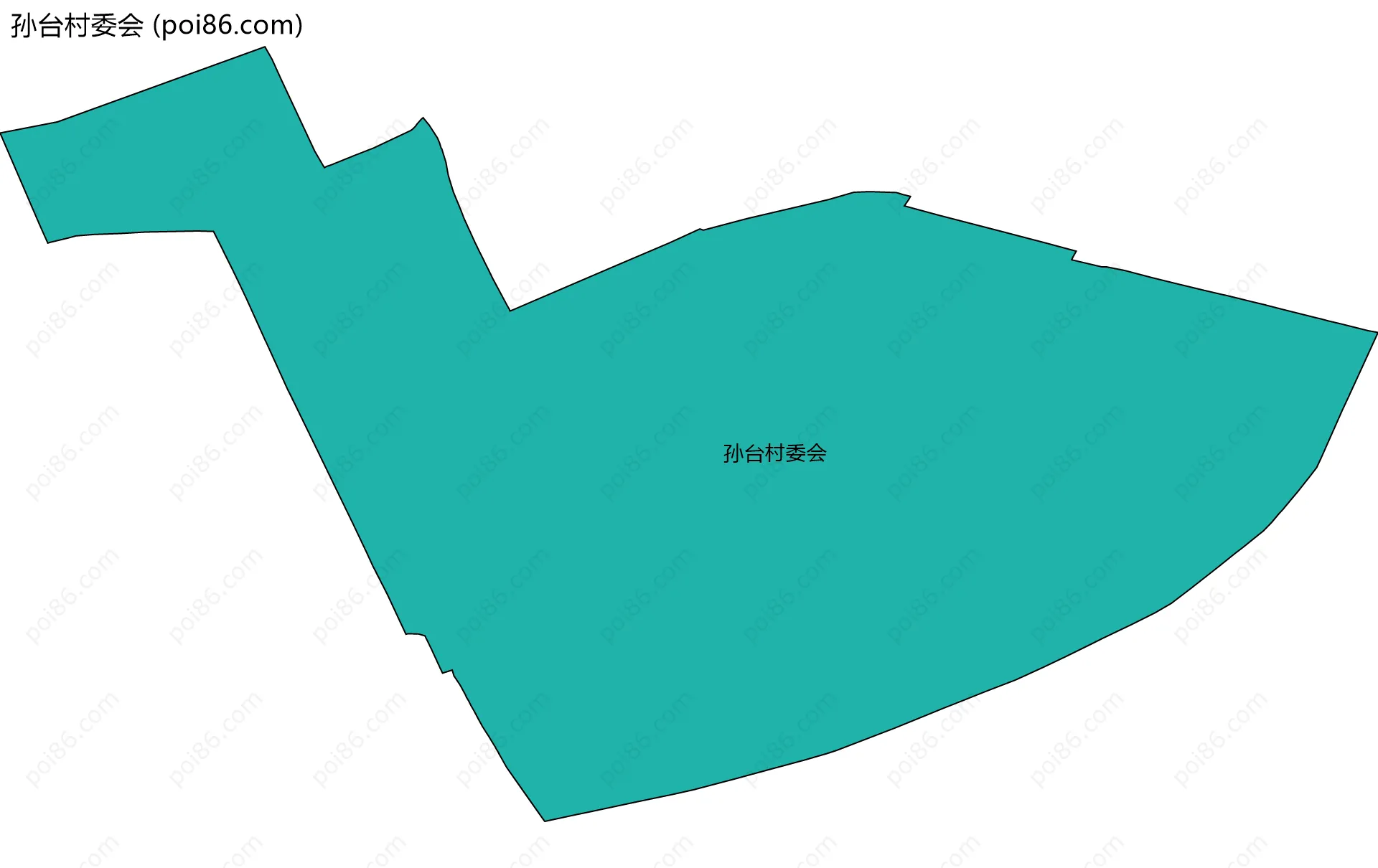 孙台村委会边界地图