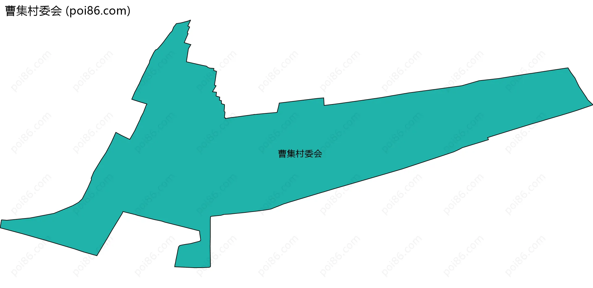 曹集村委会边界地图