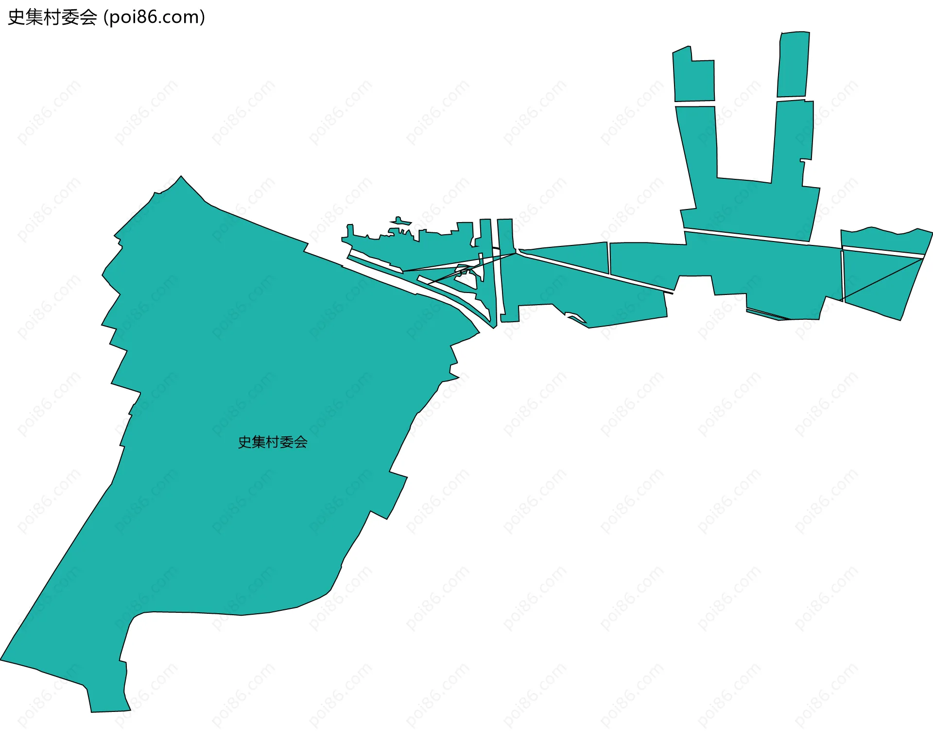 史集村委会边界地图