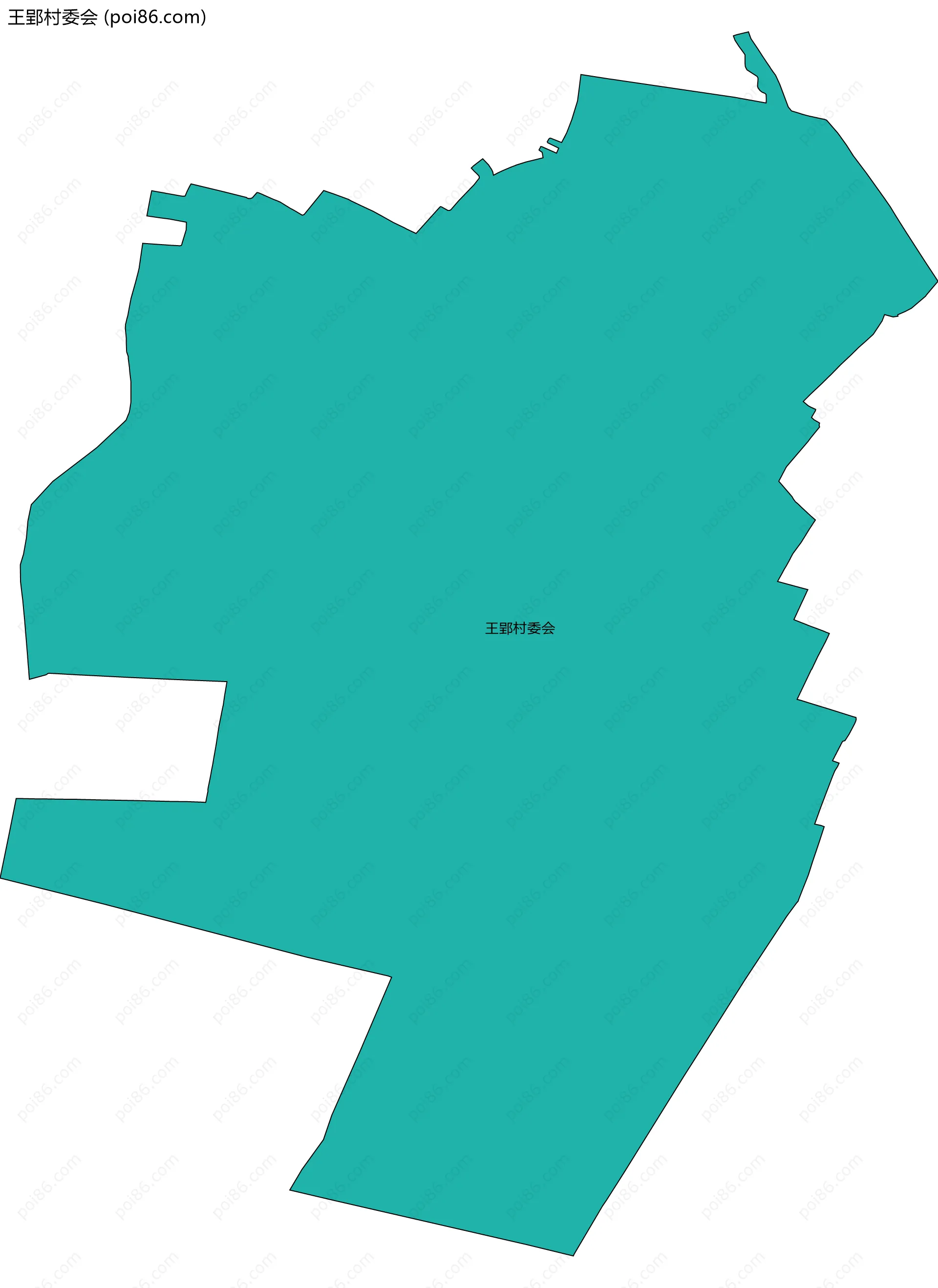 王郢村委会边界地图